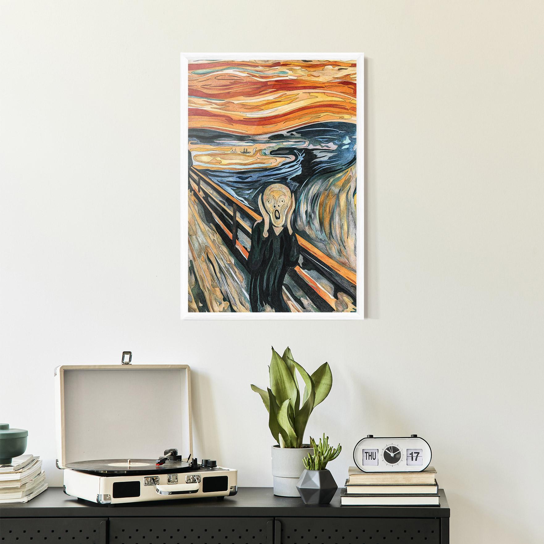 Рамкиран постер The Scream mockup 2