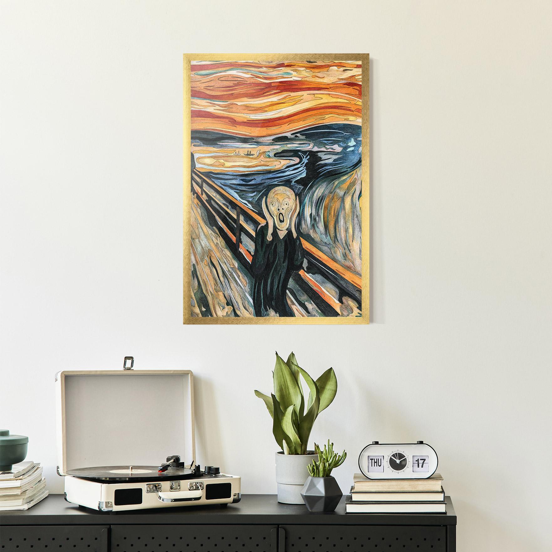 Рамкиран постер The Scream mockup 2