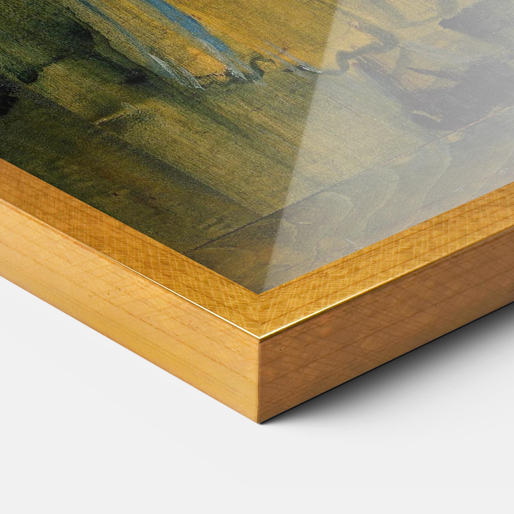 Рамкиран постер Woman Washing Herself mockup 3