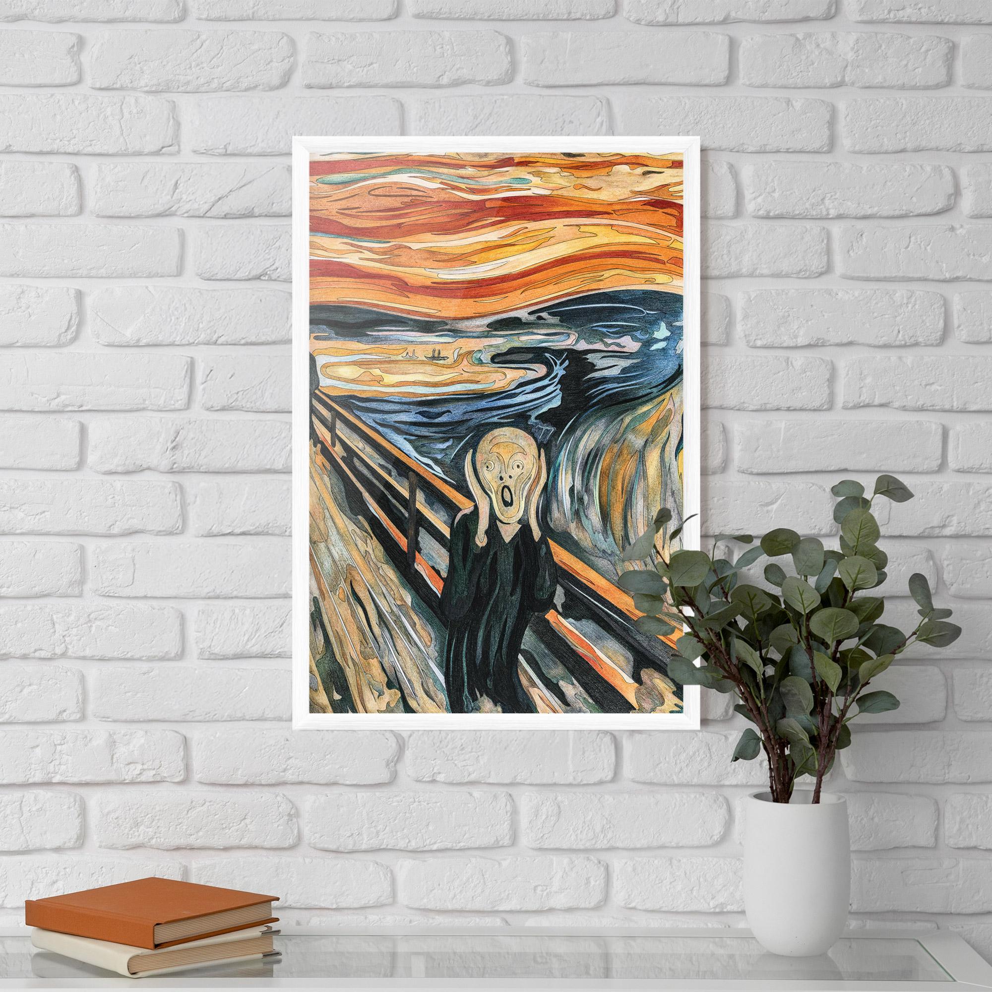Рамкиран постер The Scream mockup 5