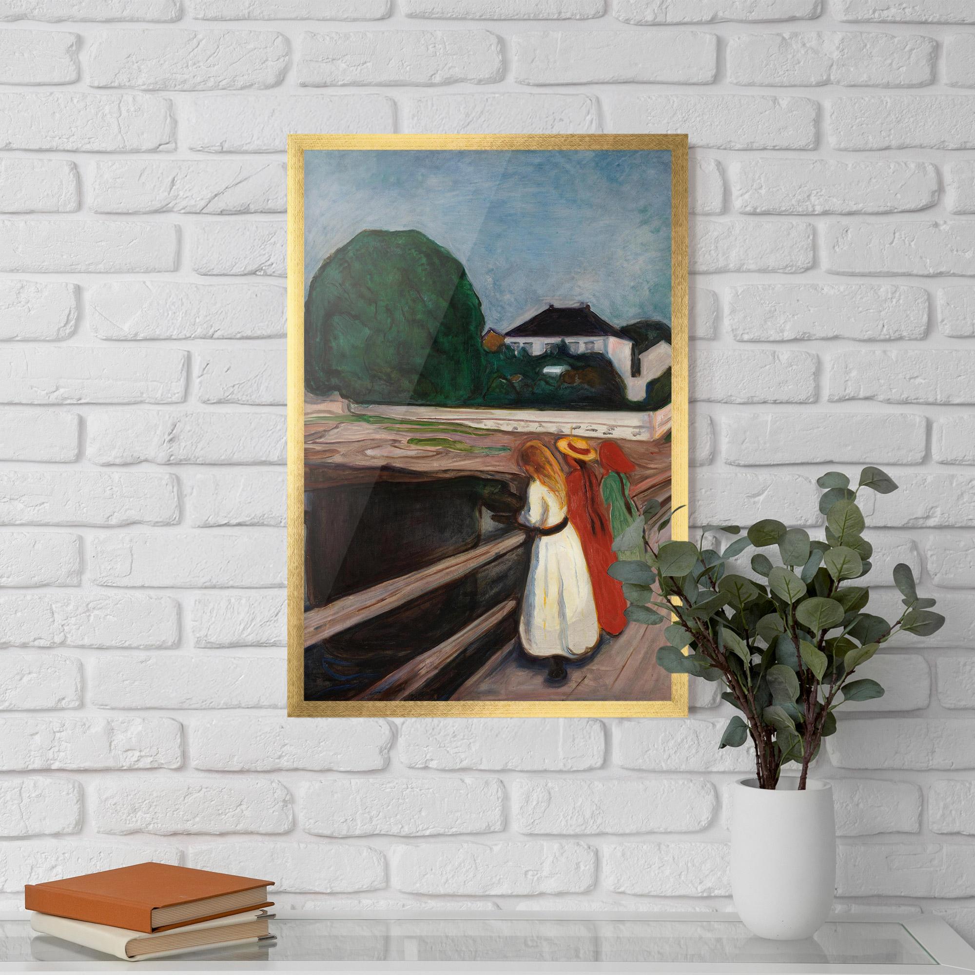 Рамкиран постер Girls On The Bridge mockup 5