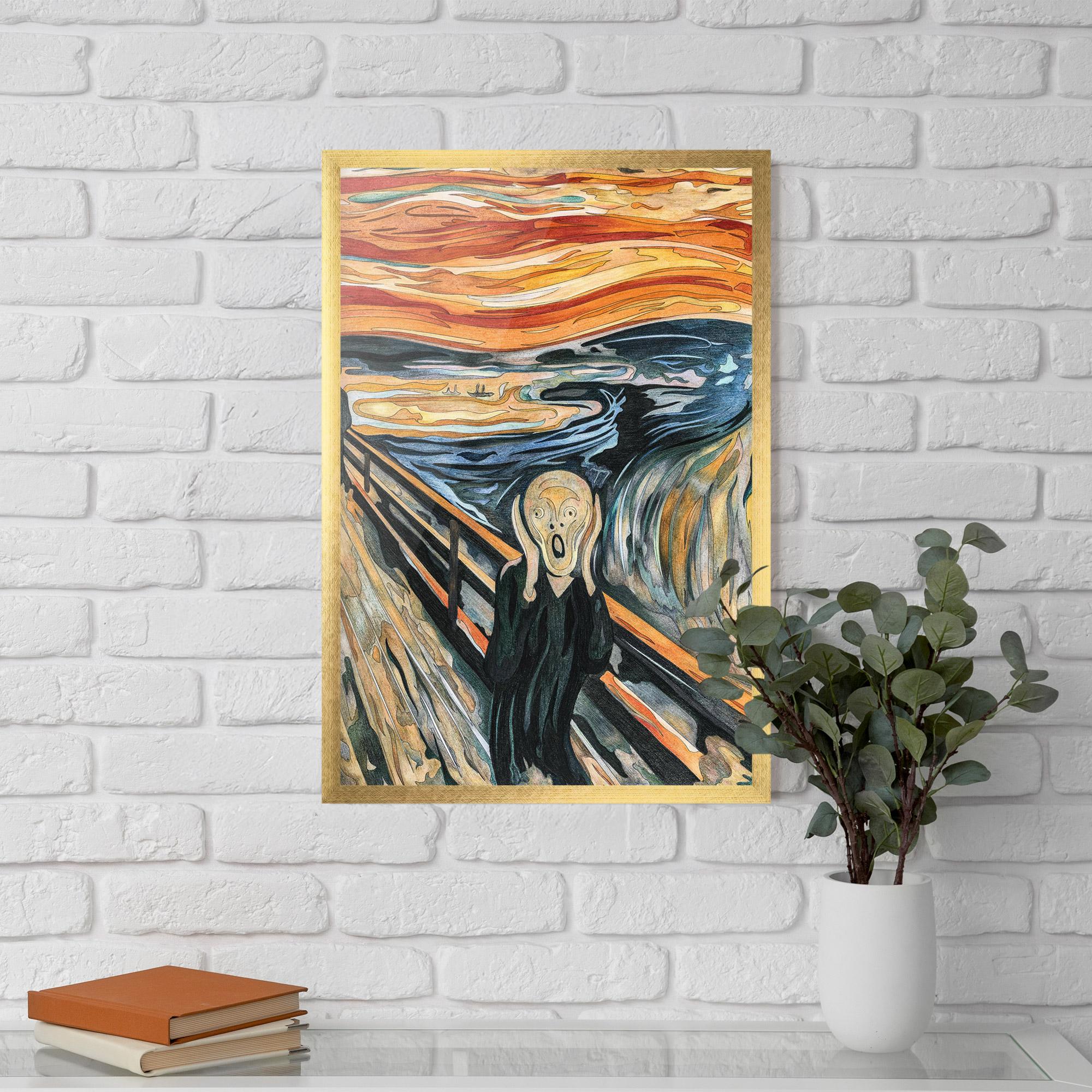 Рамкиран постер The Scream mockup 5