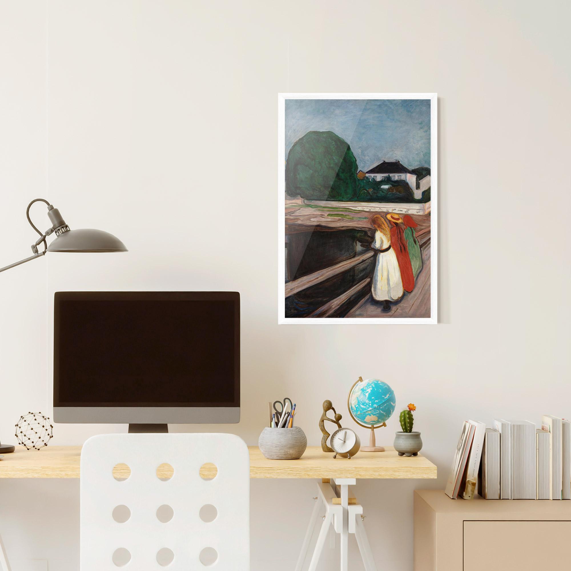 Рамкиран постер Girls On The Pier mockup 6