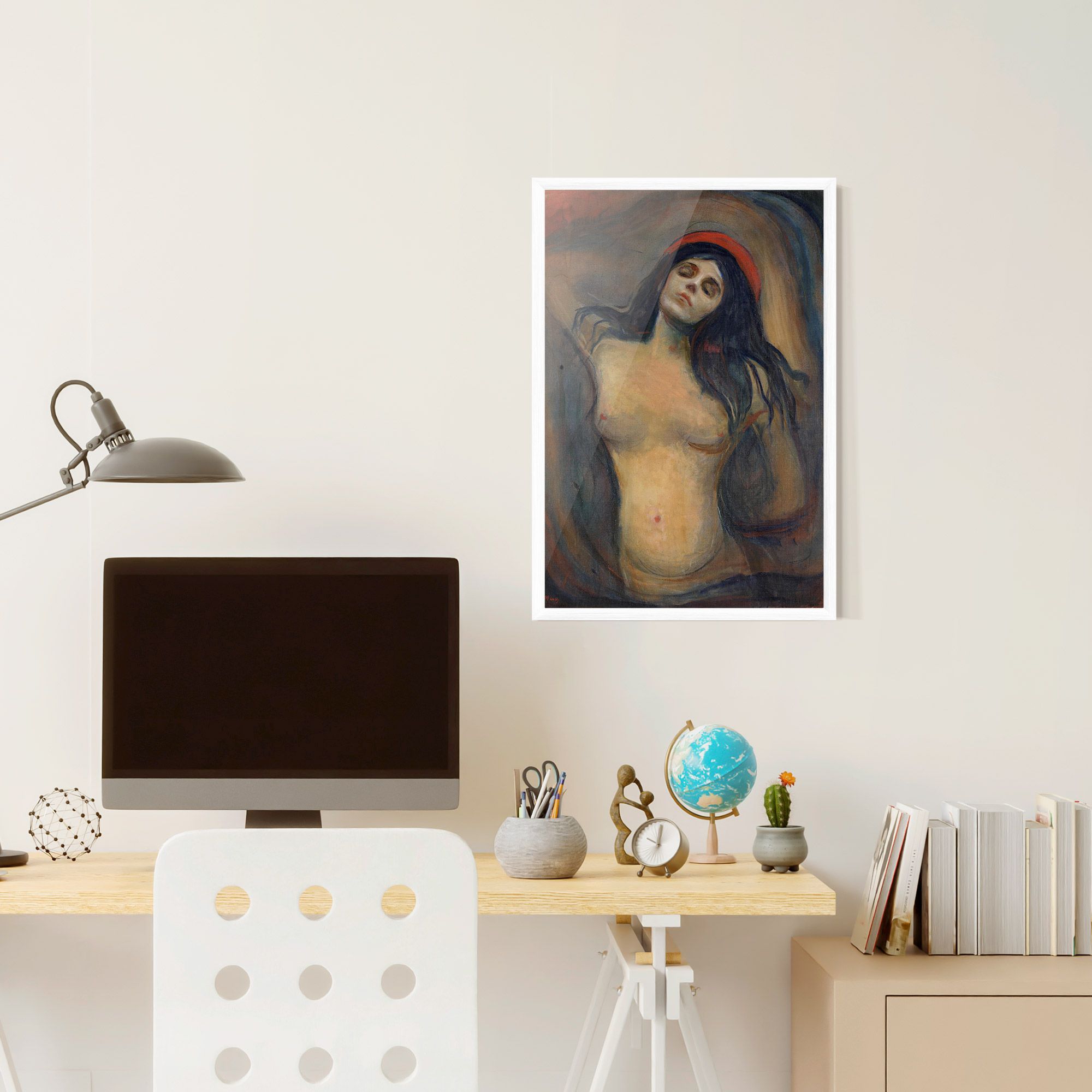 Madonna Oil Painting mockup 6