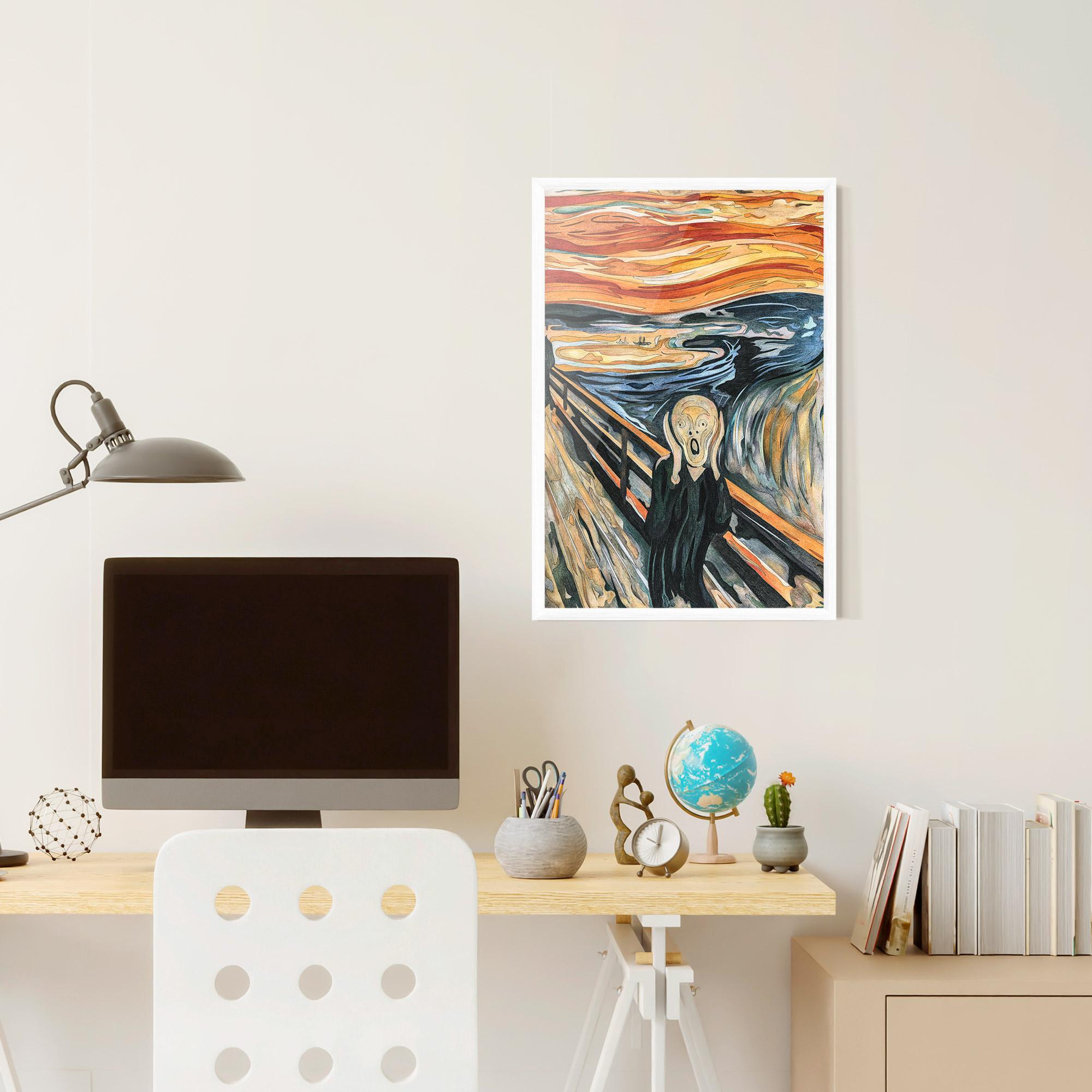 Рамкиран постер The Scream mockup 6