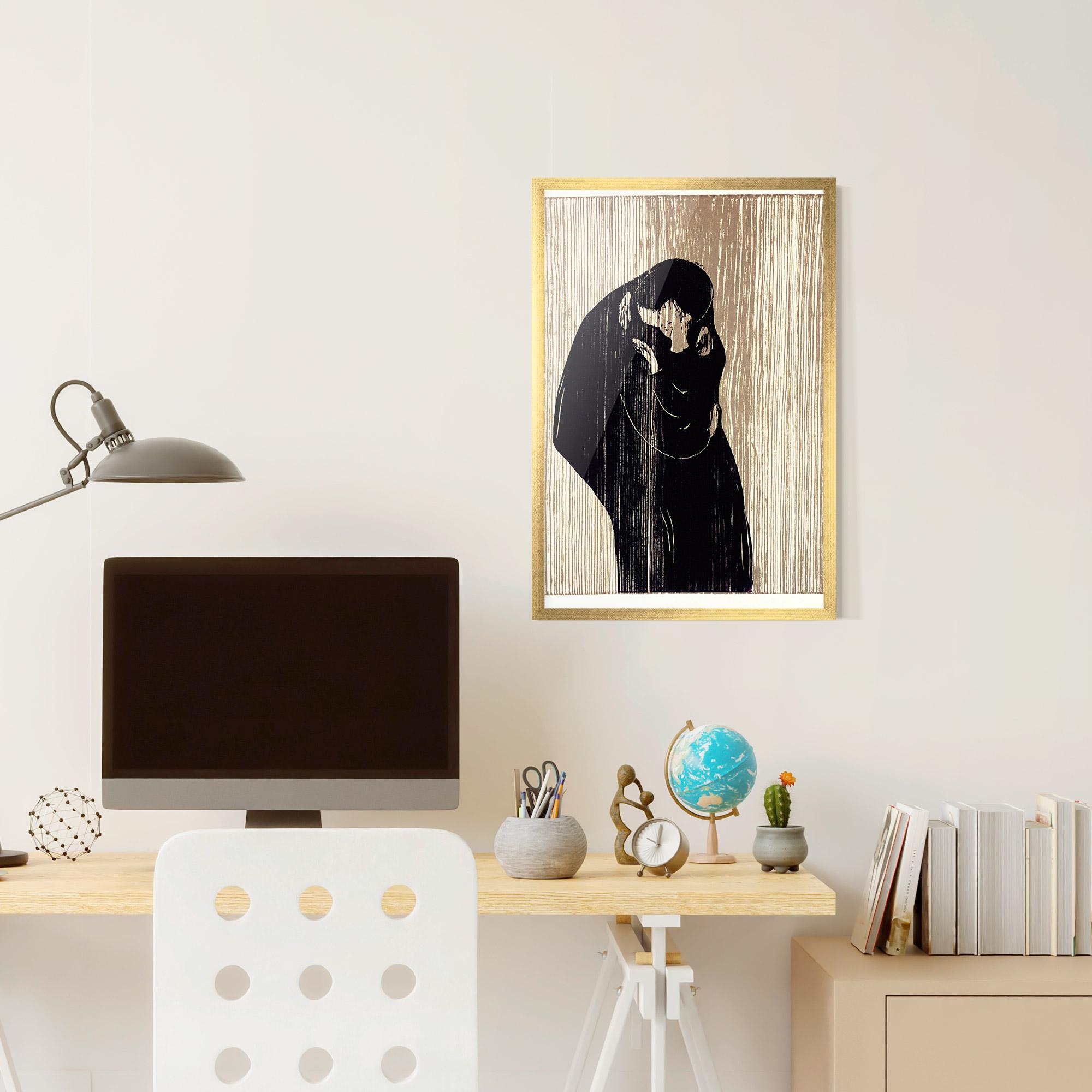 Рамкиран постер Kiss mockup 6