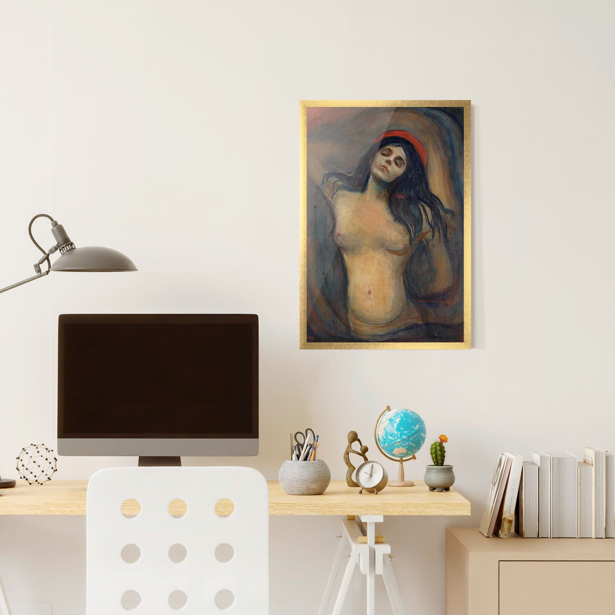 Madonna Oil Painting mockup 6