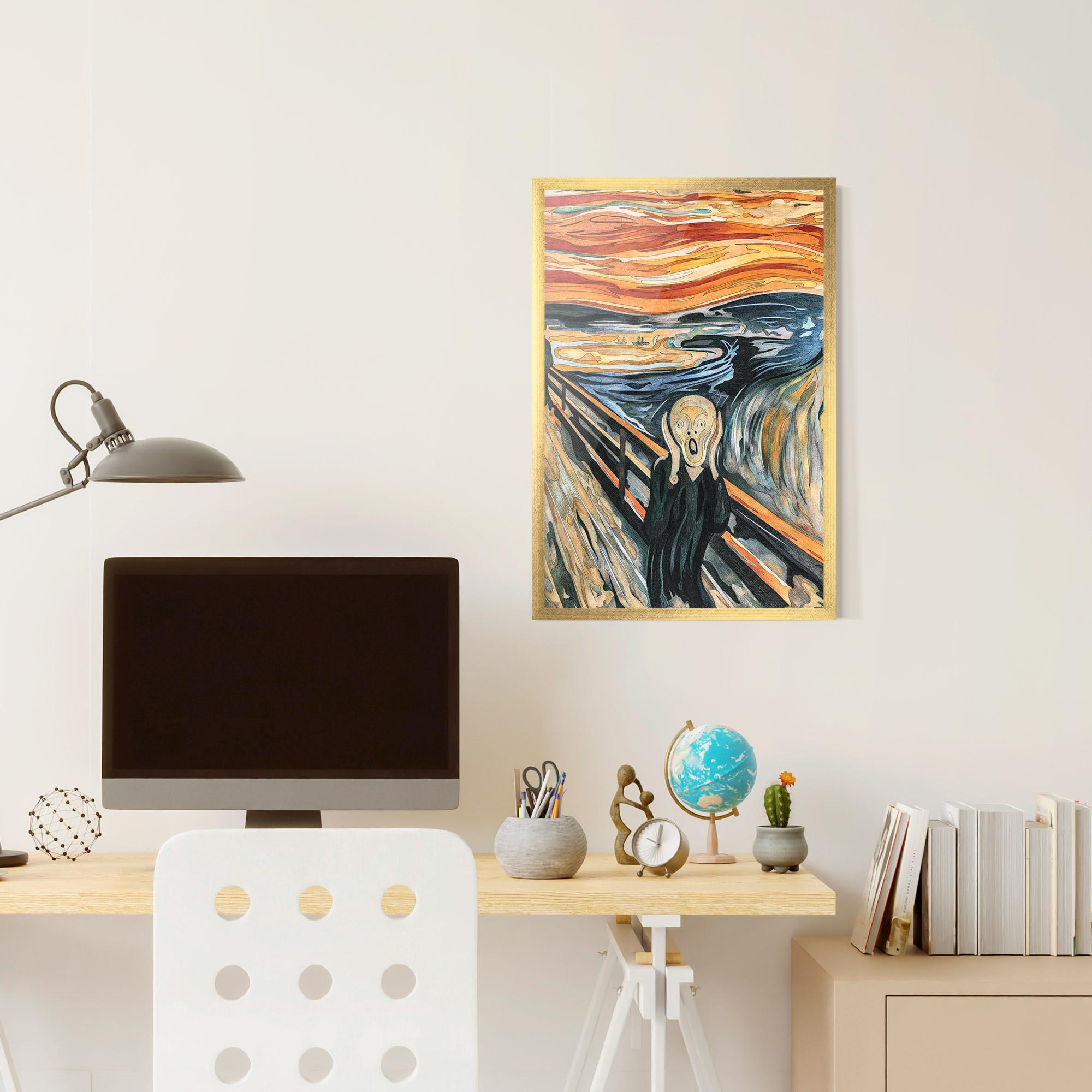 Рамкиран постер The Scream mockup 6