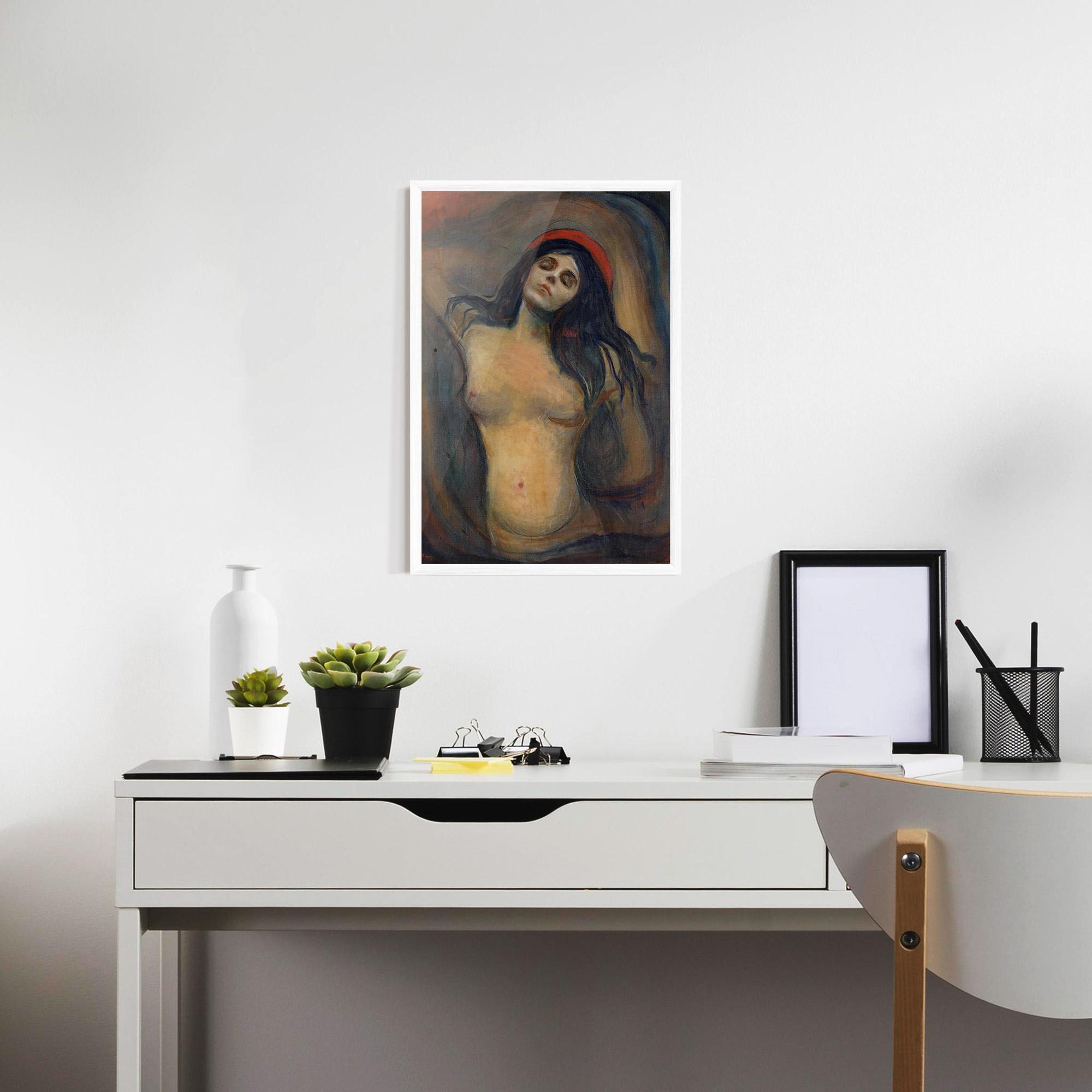 Рамкиран постер Madonna Oil Painting mockup 7