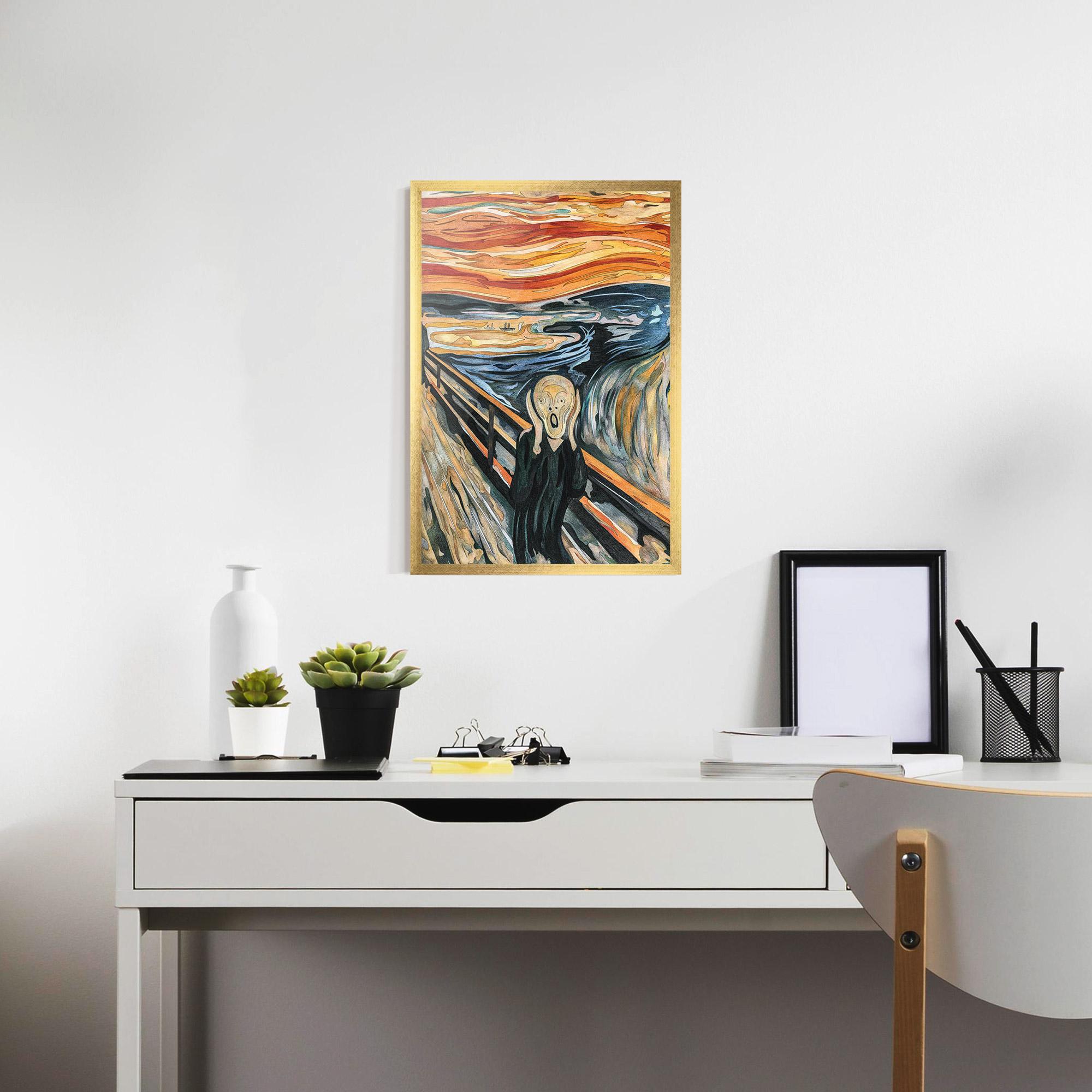 Рамкиран постер The Scream mockup 7