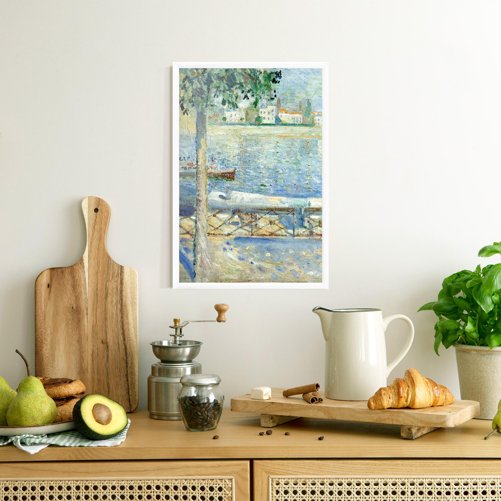 Рамкиран постер Seine At Saint mockup 8