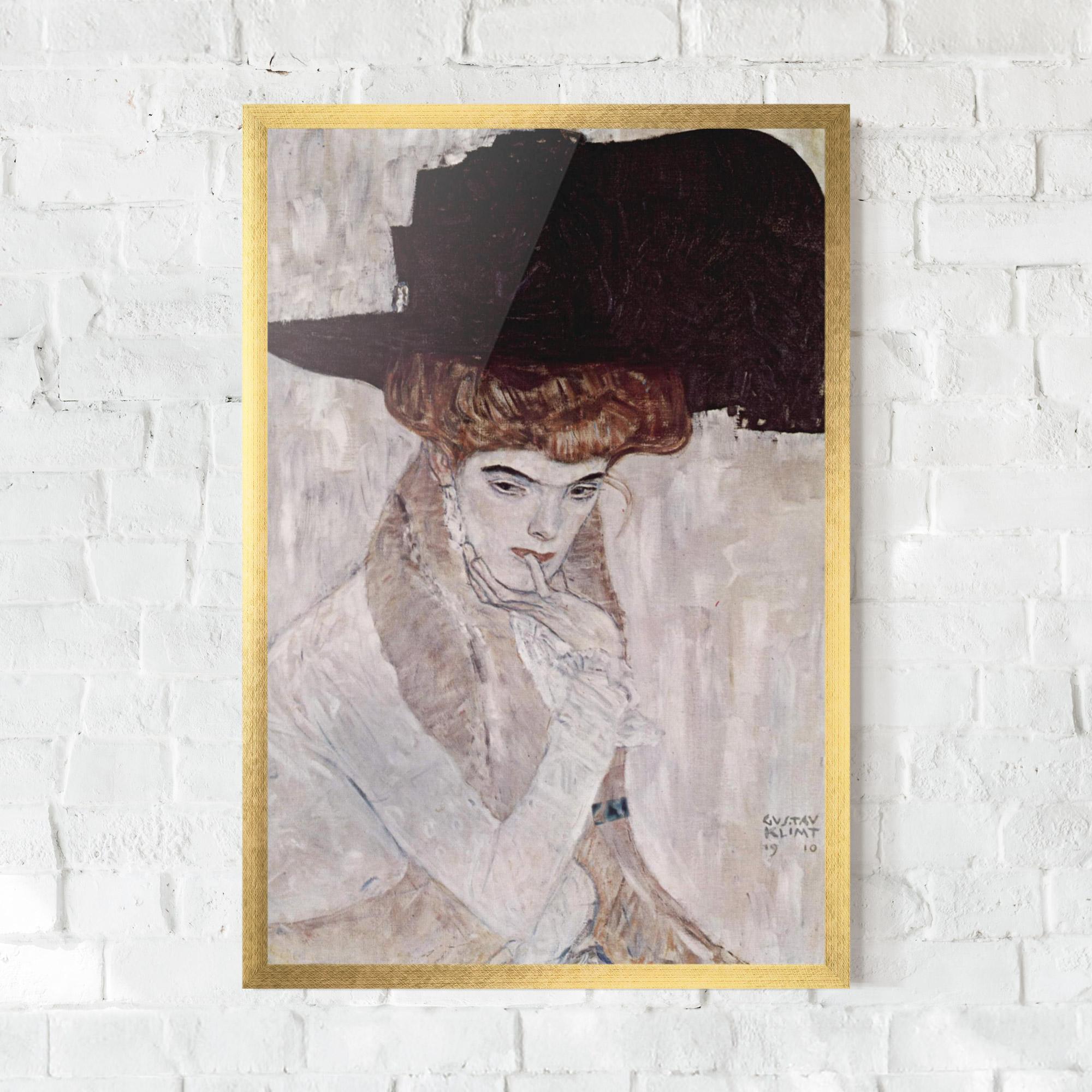 Рамкиран постер Klimt Woman mockup 0