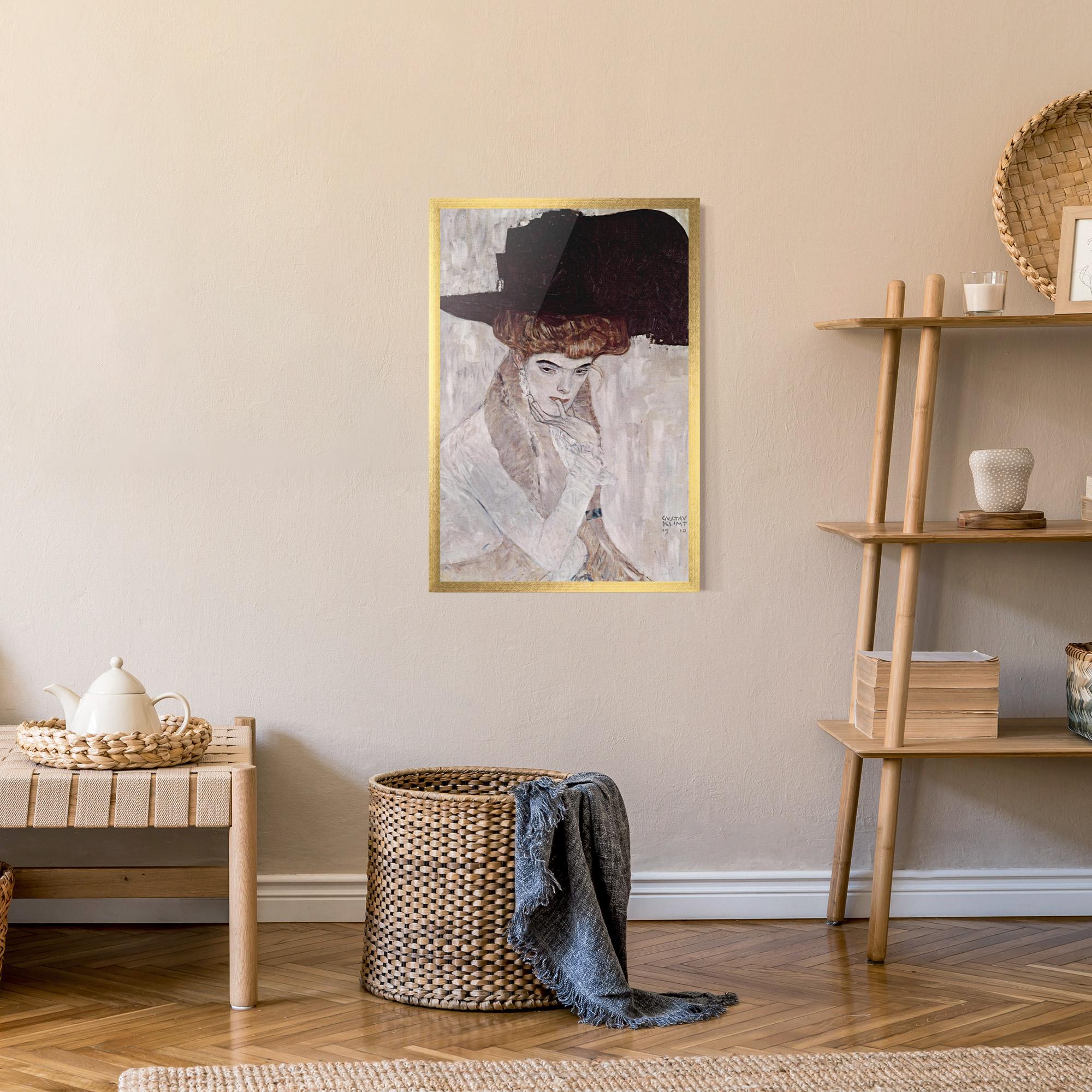 Рамкиран постер Klimt Woman mockup 9