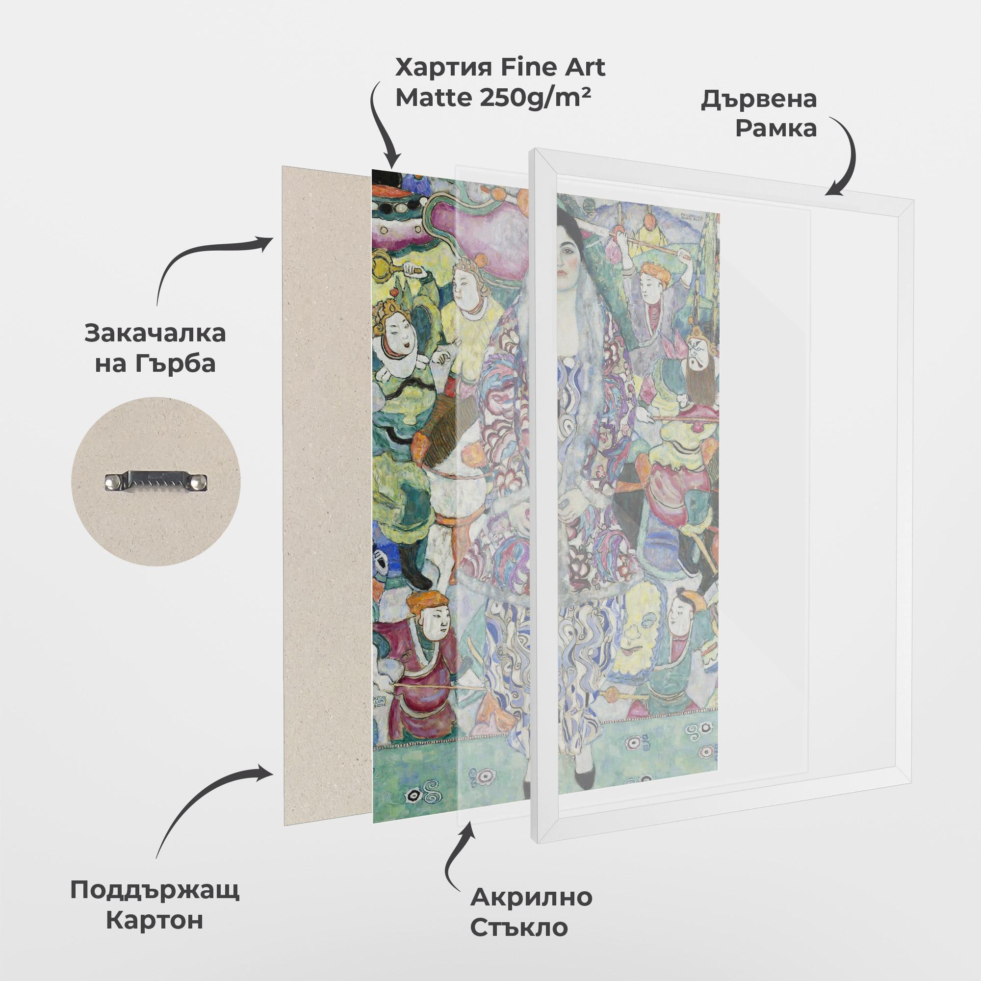 Рамкиран постер Portrait Of Friedericke mockup 1