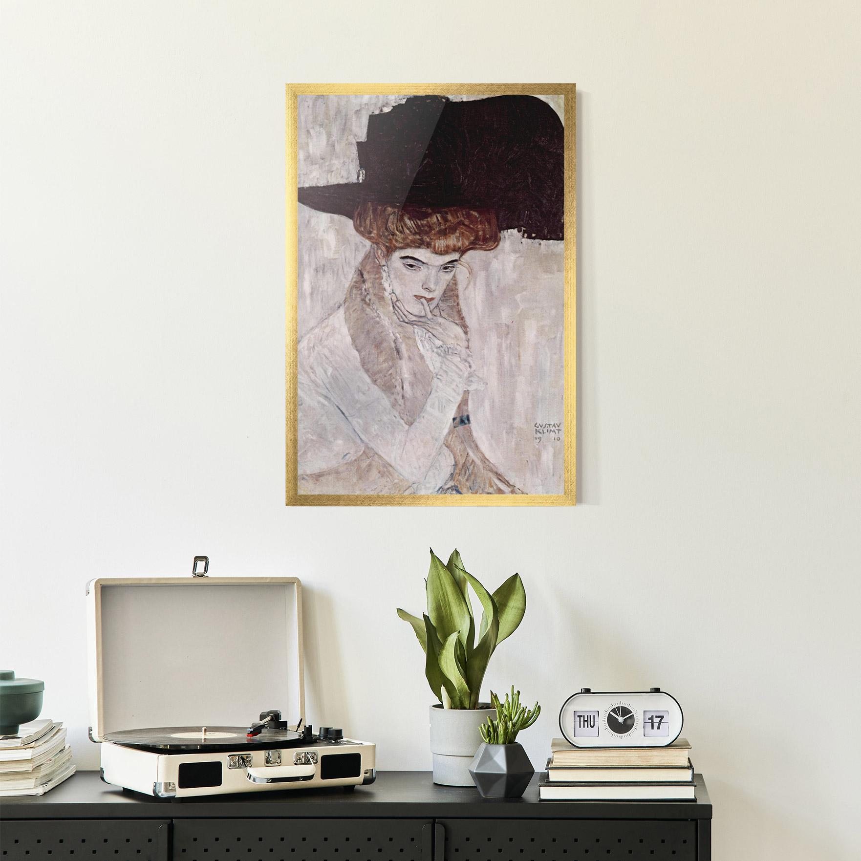 Рамкиран постер Klimt Woman mockup 2