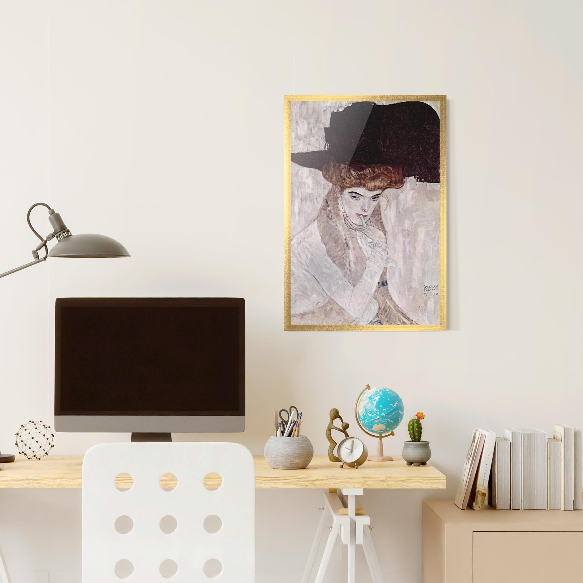 Рамкиран постер Klimt Woman mockup 6