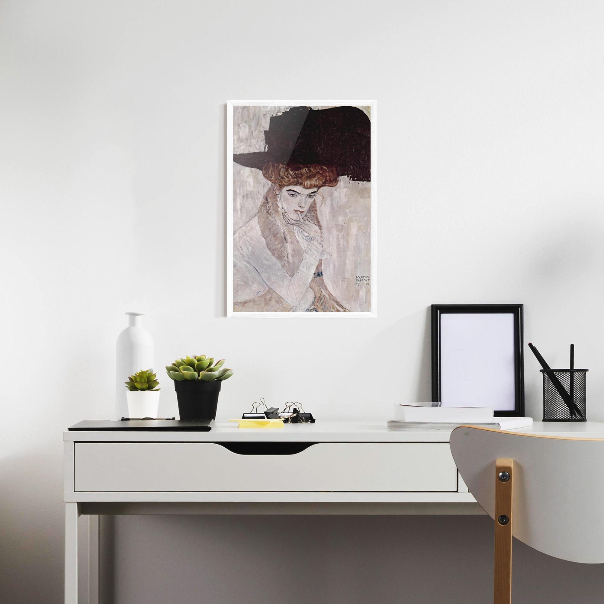 Рамкиран постер Klimt Woman mockup 7