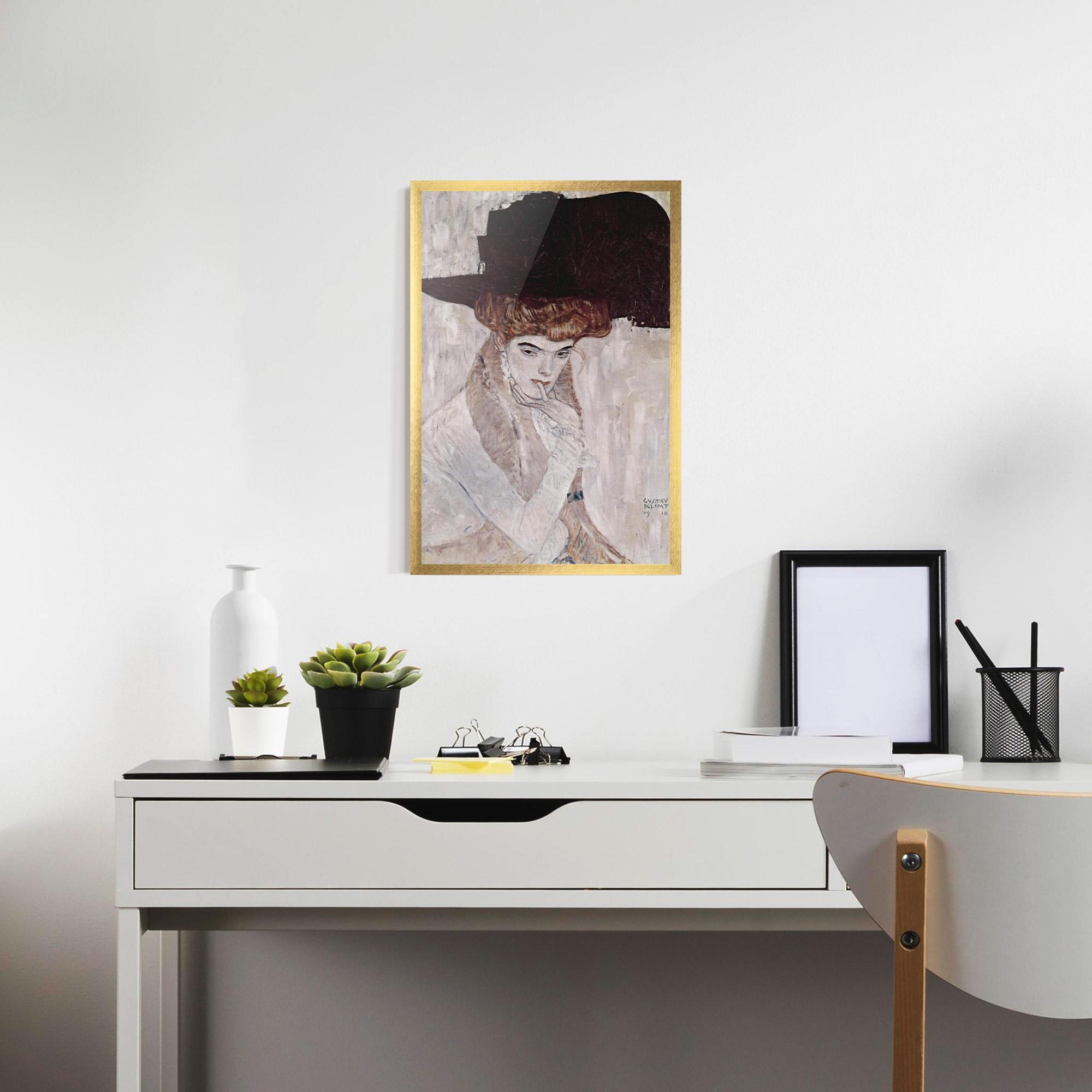 Рамкиран постер Klimt Woman mockup 7