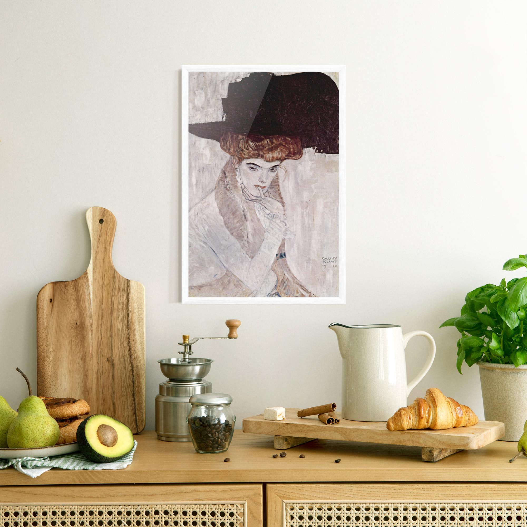 Рамкиран постер Klimt Woman mockup 8