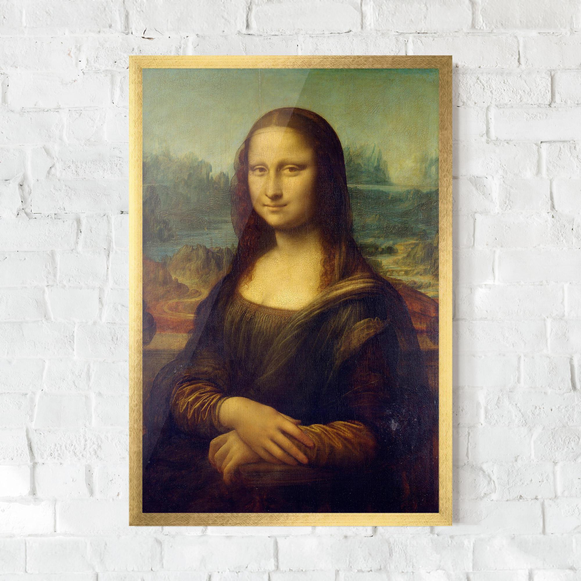 Рамкиран постер Gioconda By Leonardo Da Vinci mockup 0