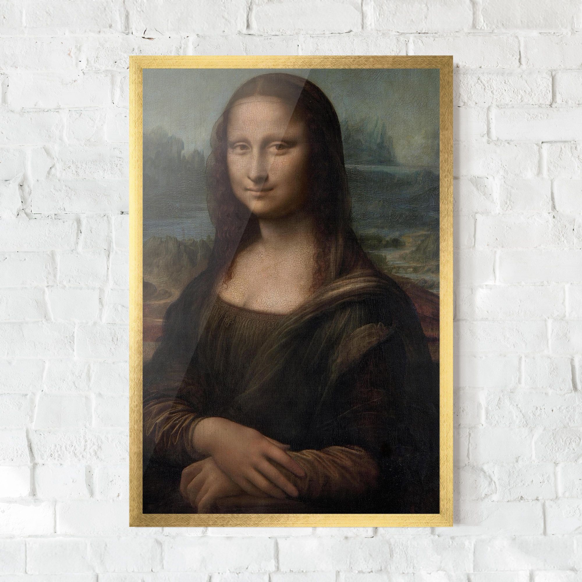 Mona Lisa By Leonardo Da Vinci mockup 0