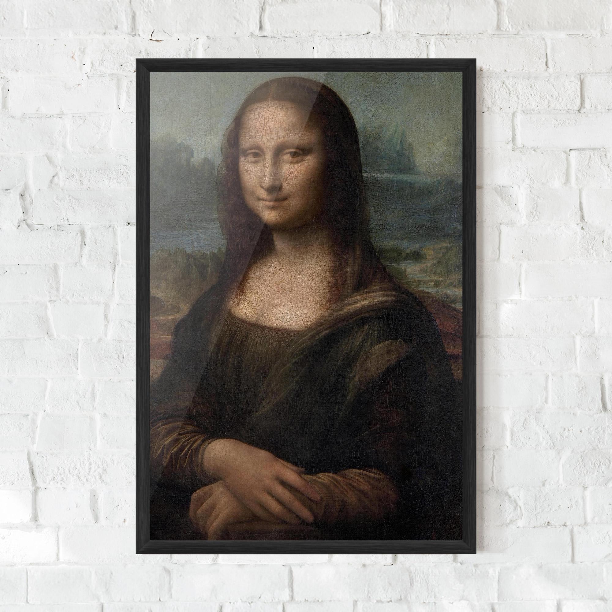 Рамкиран постер Mona Lisa By Leonardo Da Vinci mockup 0