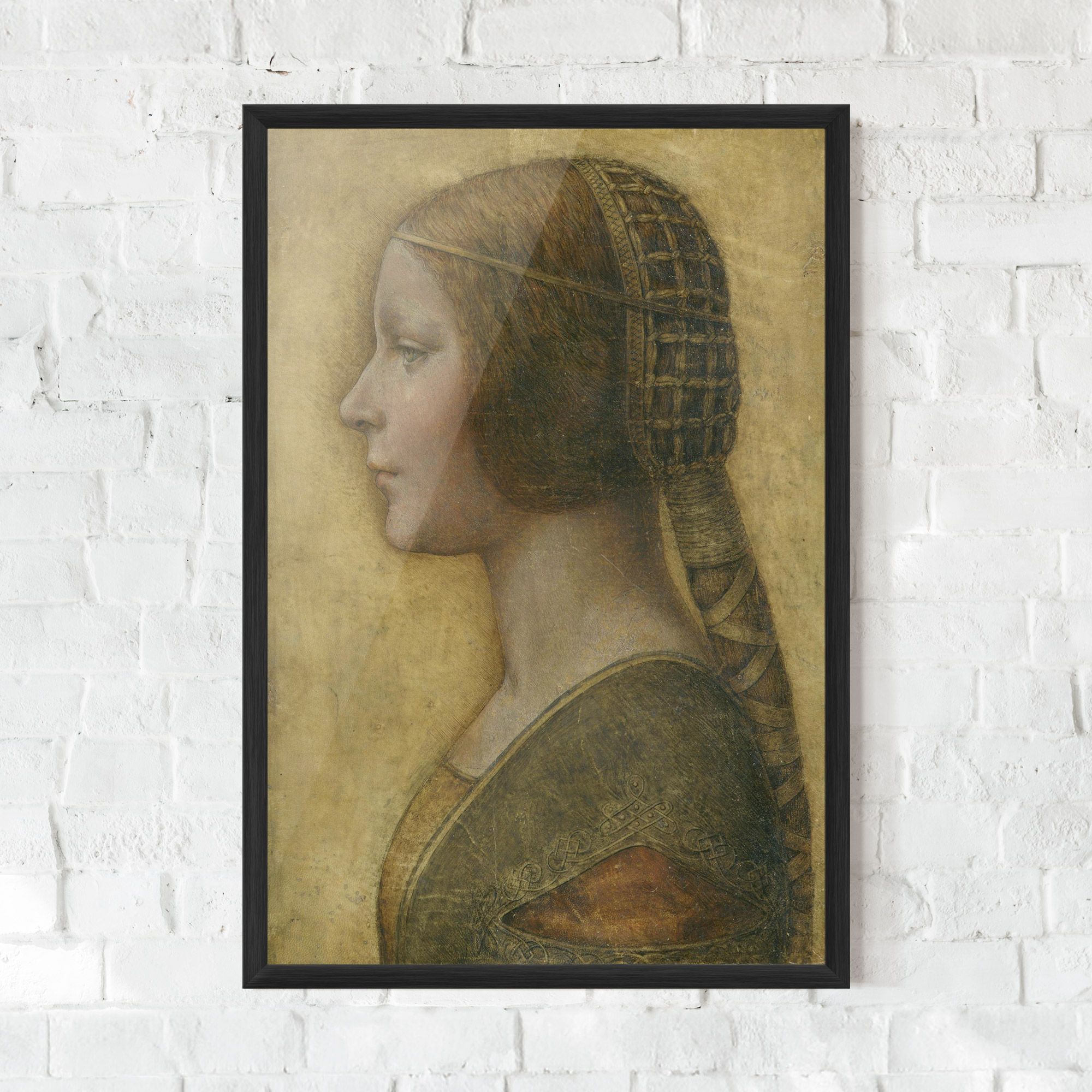 Profile Of A Young Fiancee Da Vinci mockup 0