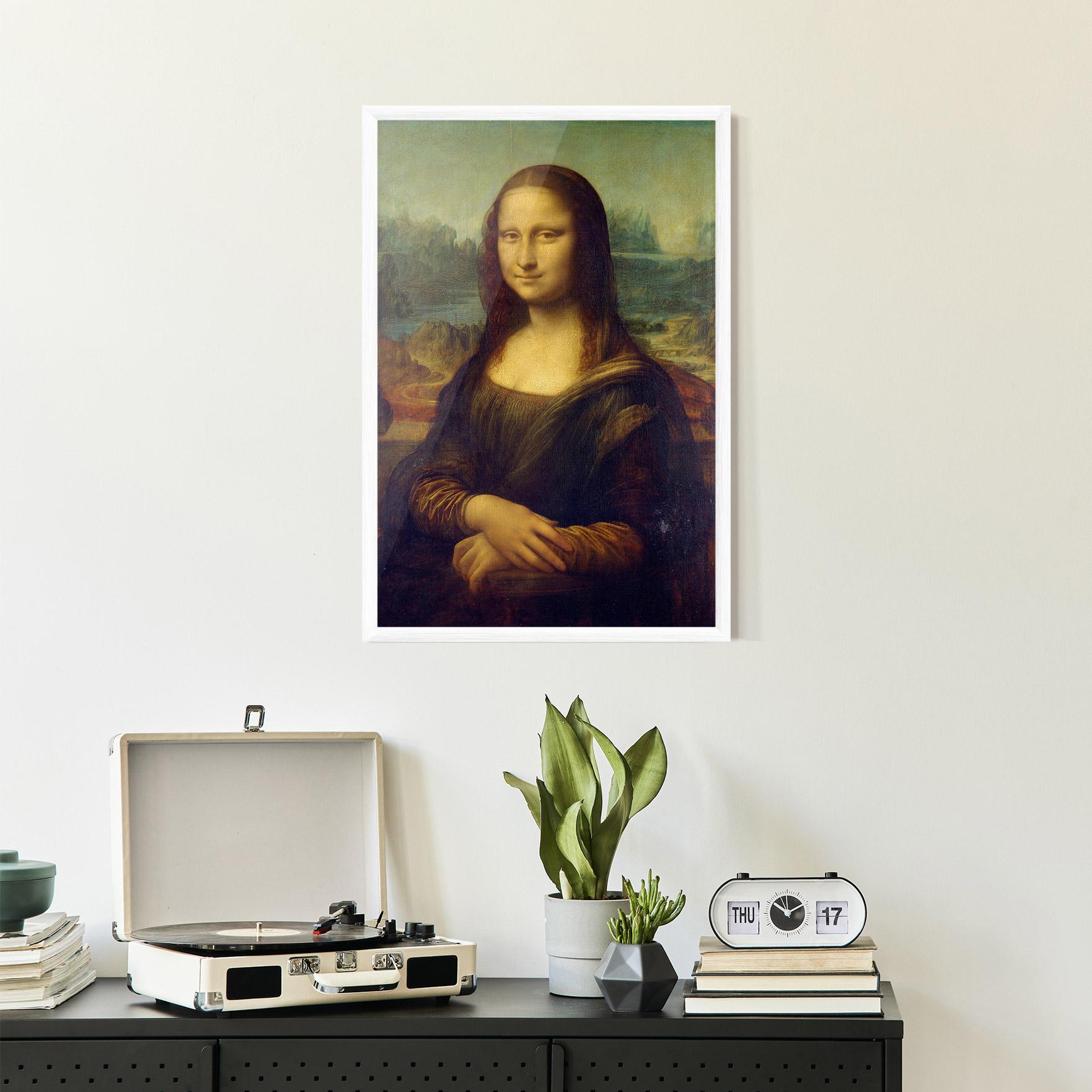 Рамкиран постер Gioconda By Leonardo Da Vinci mockup 2