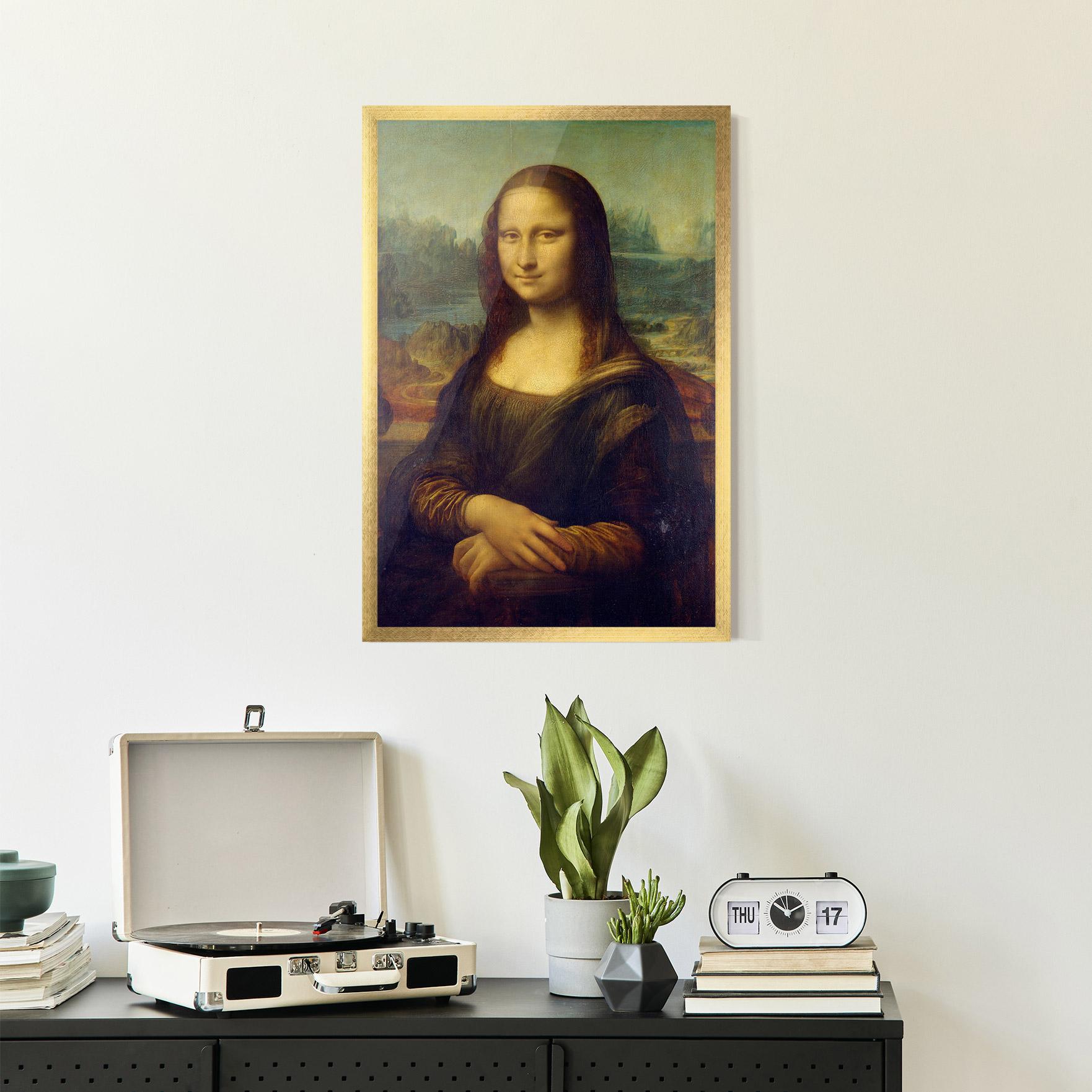 Рамкиран постер Gioconda By Leonardo Da Vinci mockup 2