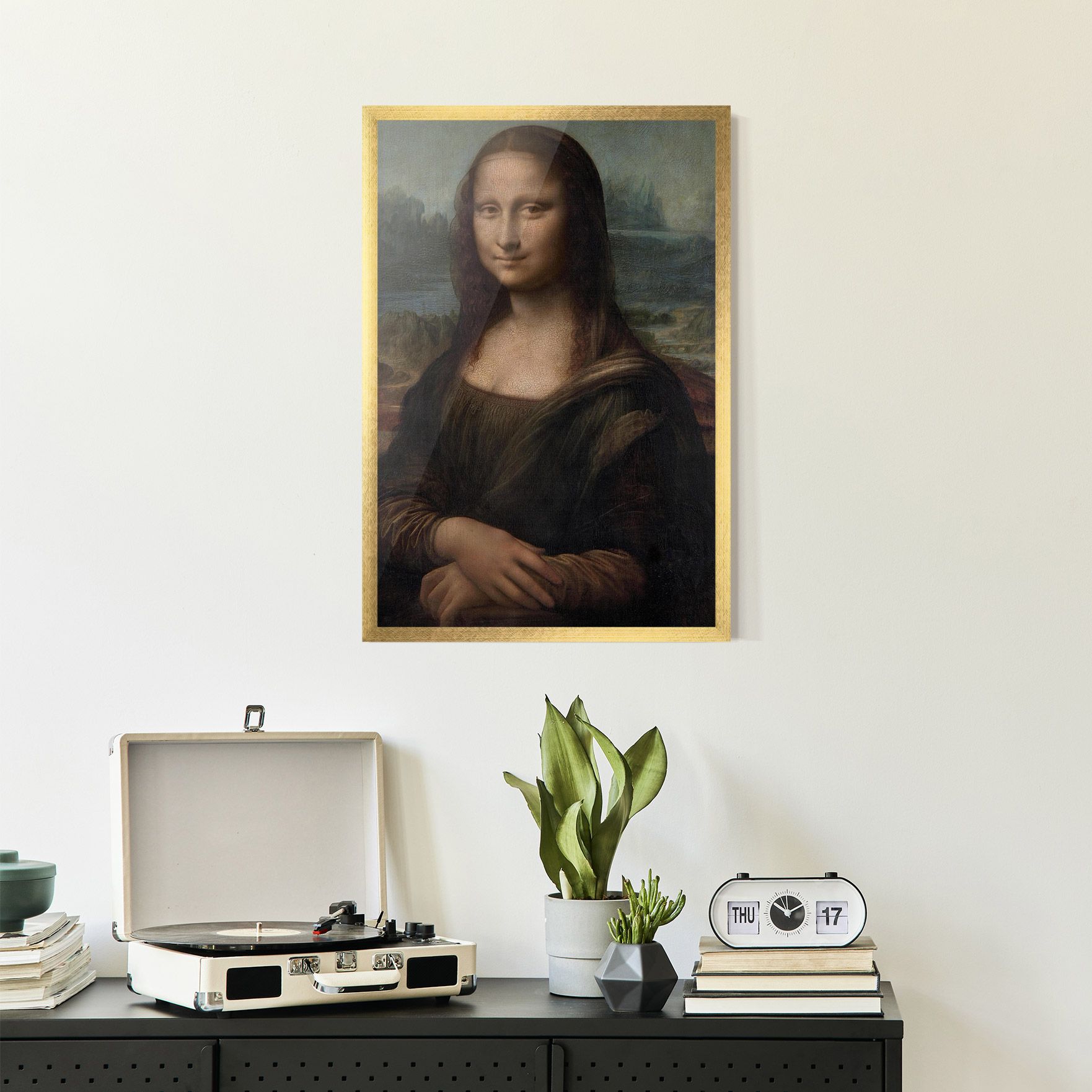 Mona Lisa By Leonardo Da Vinci mockup 2
