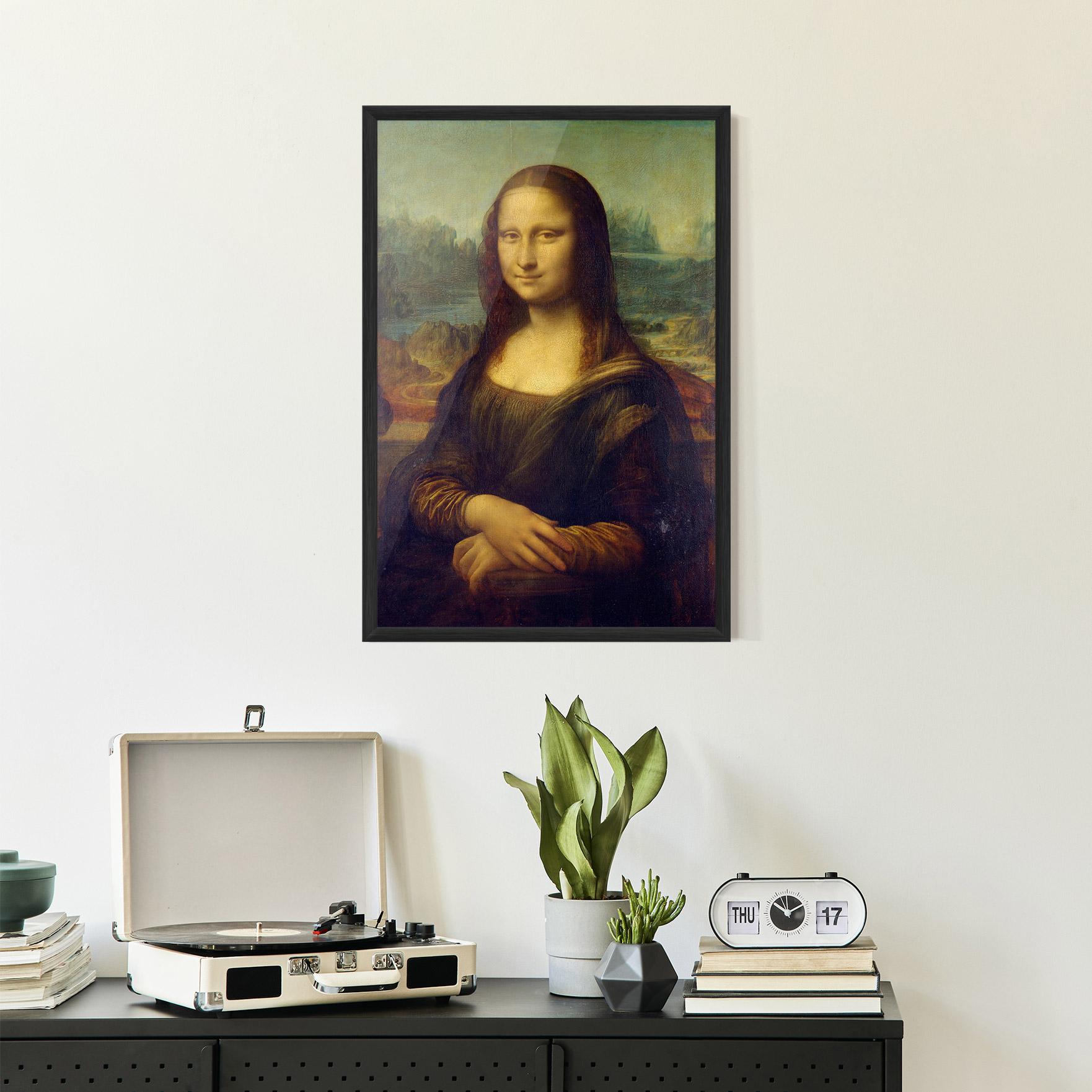 Рамкиран постер Gioconda By Leonardo Da Vinci mockup 2