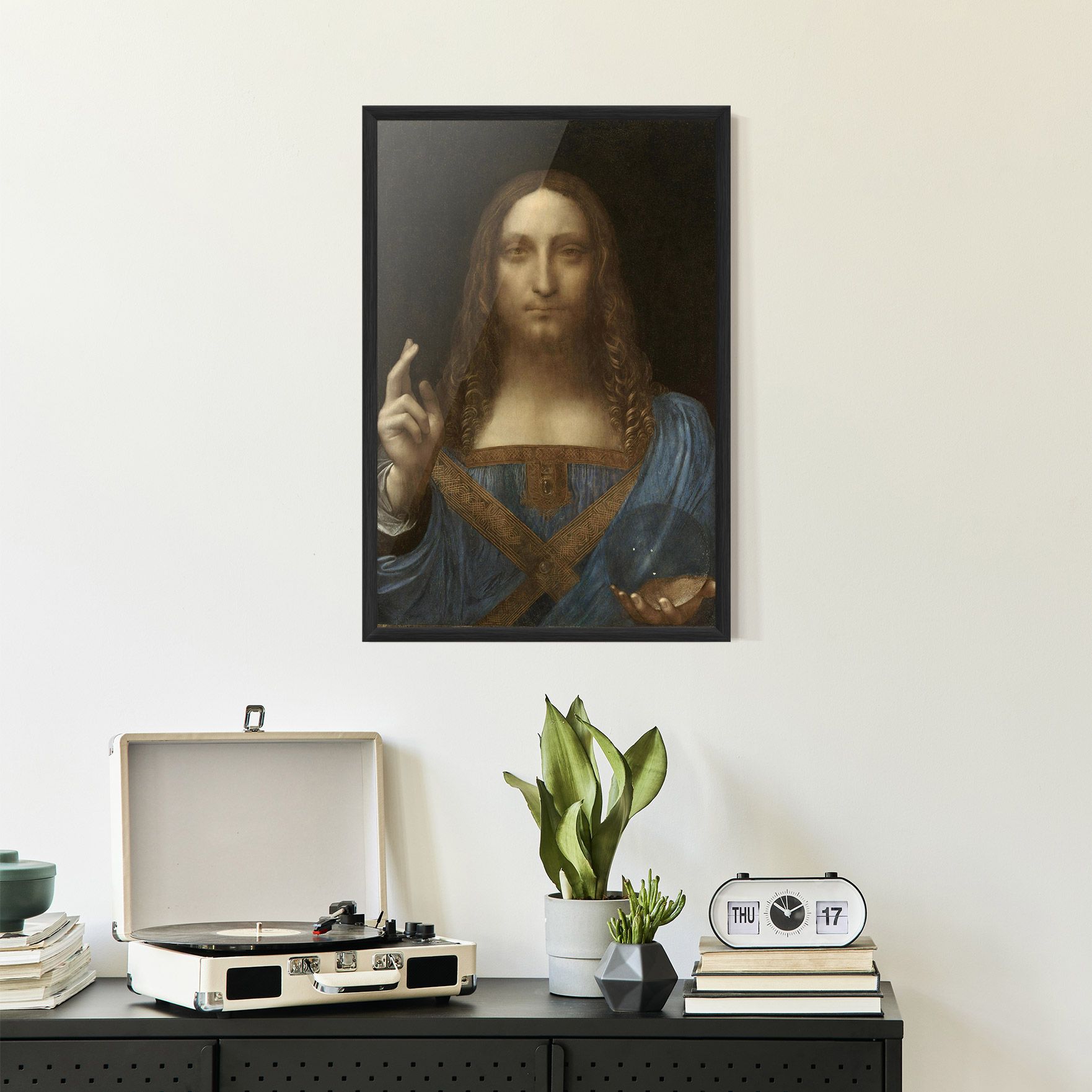 Leonardo Da Vinci Salvator Mundi mockup 2