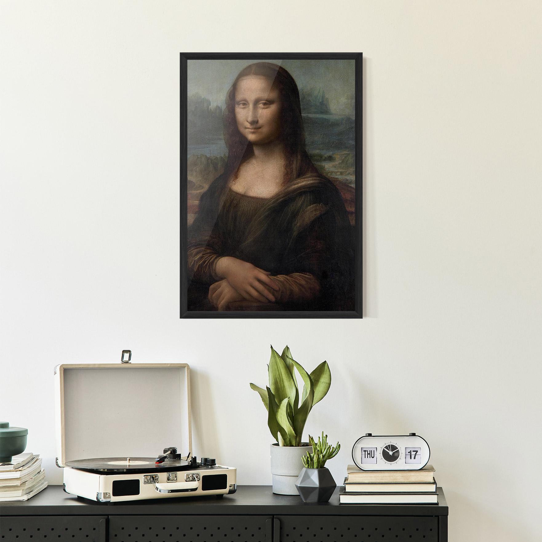 Рамкиран постер Mona Lisa By Leonardo Da Vinci mockup 2
