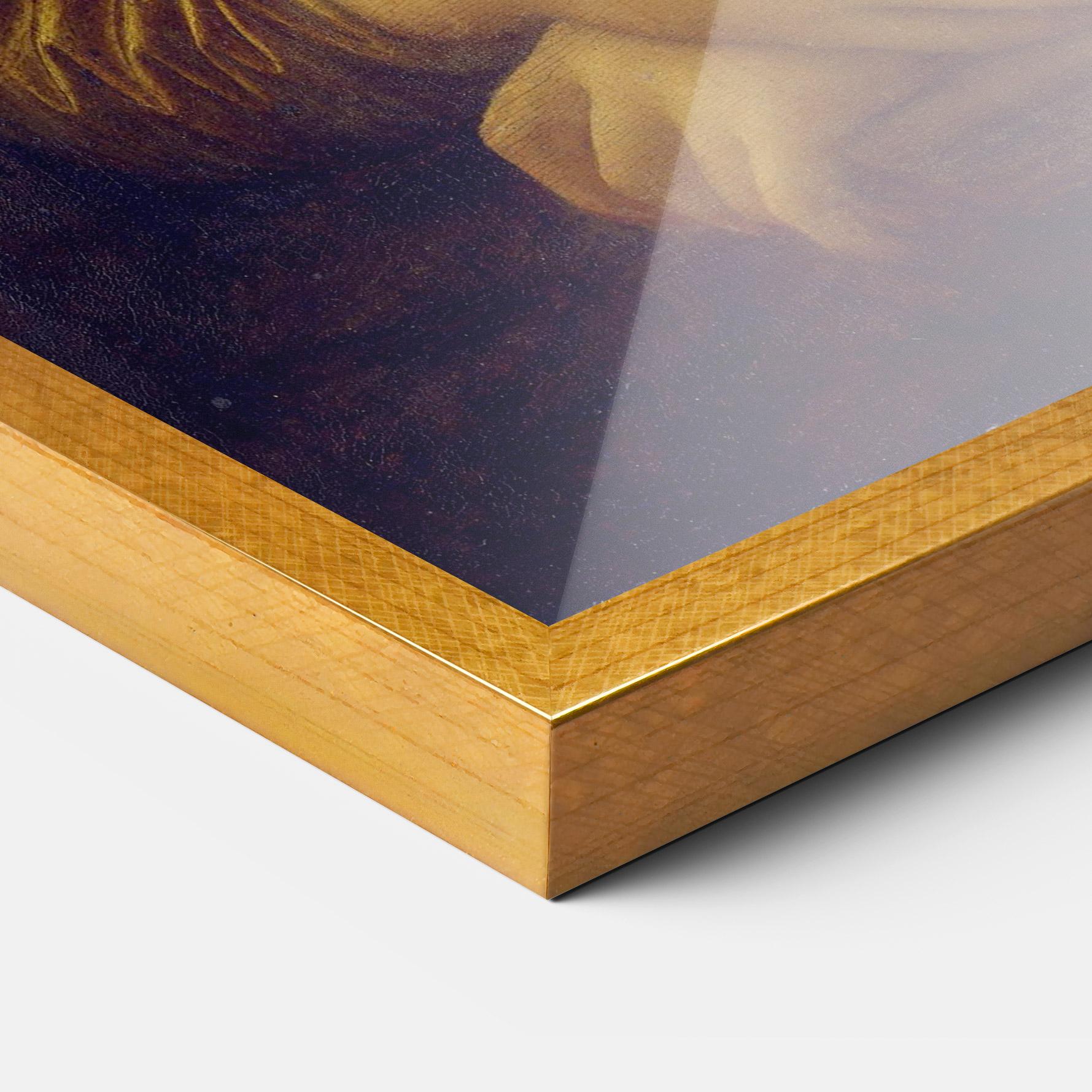 Рамкиран постер Gioconda By Leonardo Da Vinci mockup 3