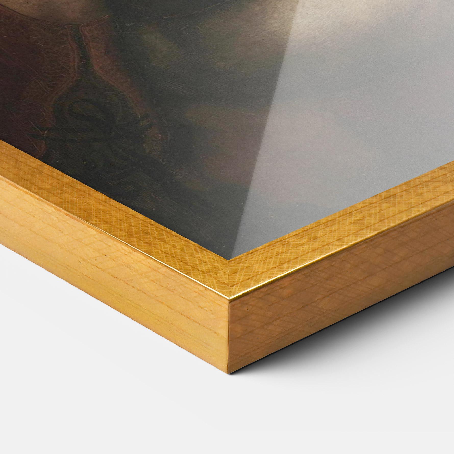 Рамкиран постер Lady With An Ermine Leonardo Da Vinci mockup 3