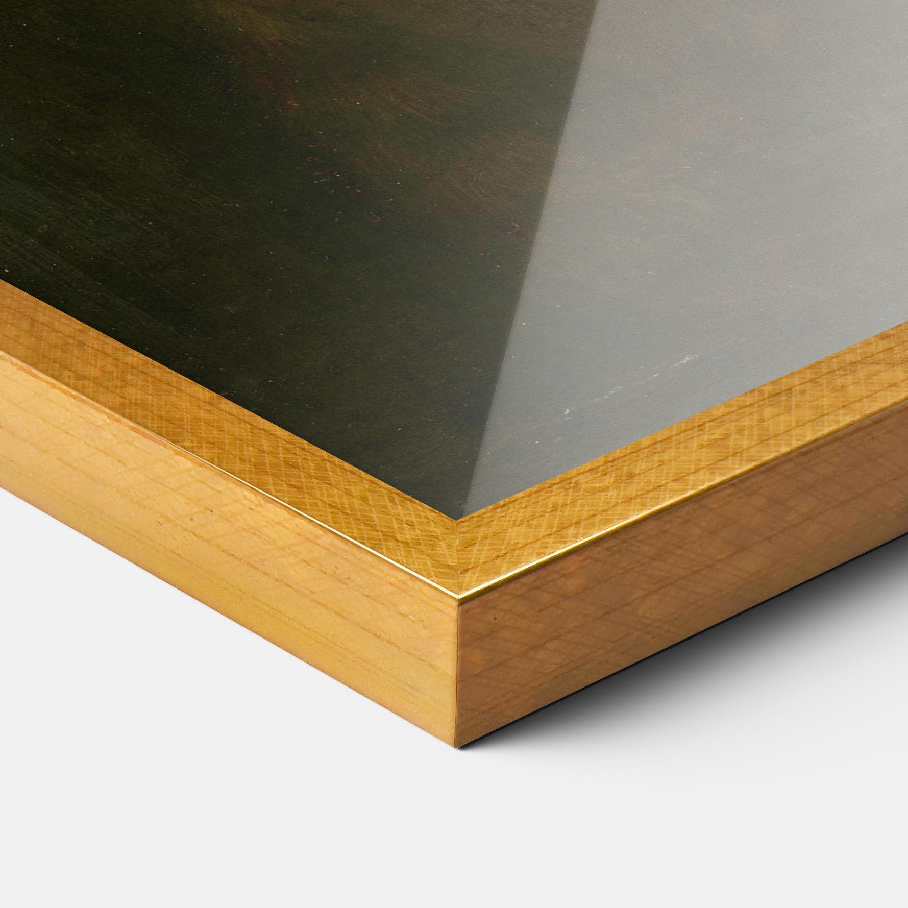 Рамкиран постер Seonardo Da Vinci Saint John The Baptist mockup 3