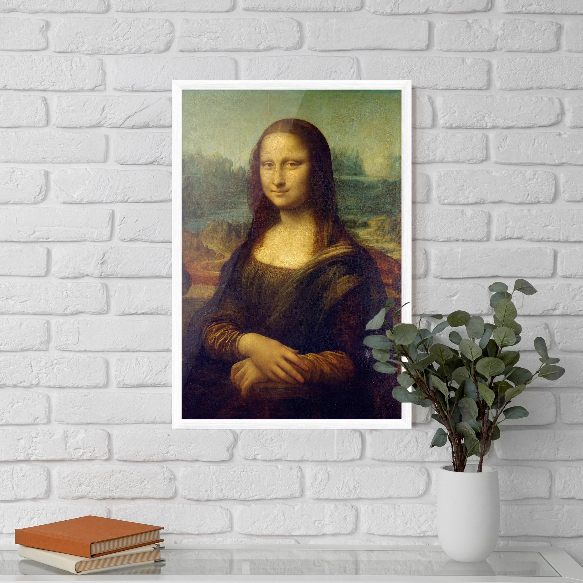 Рамкиран постер Gioconda By Leonardo Da Vinci mockup 5