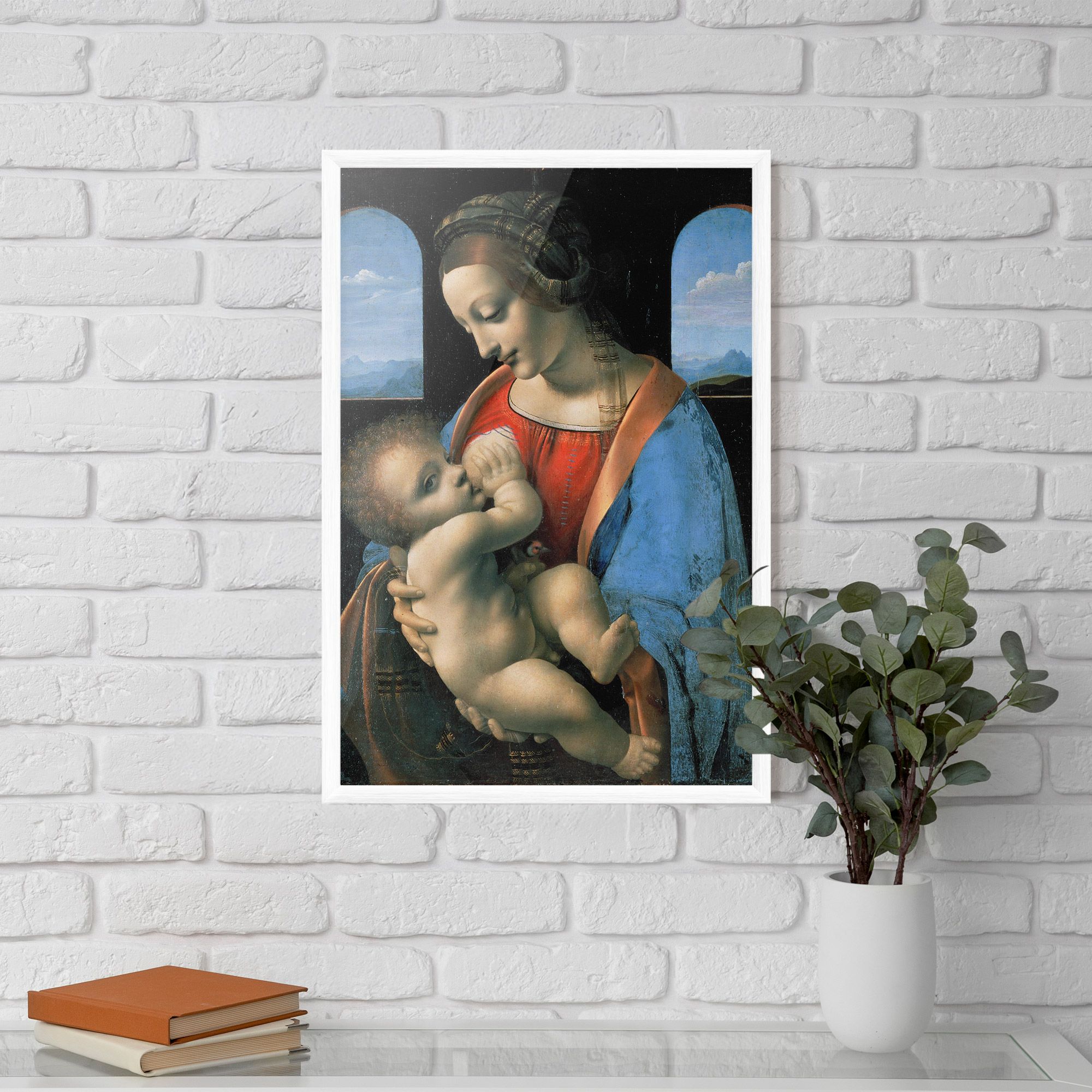 Leonardo Da Vinci Attributed Madonna Litta mockup 5