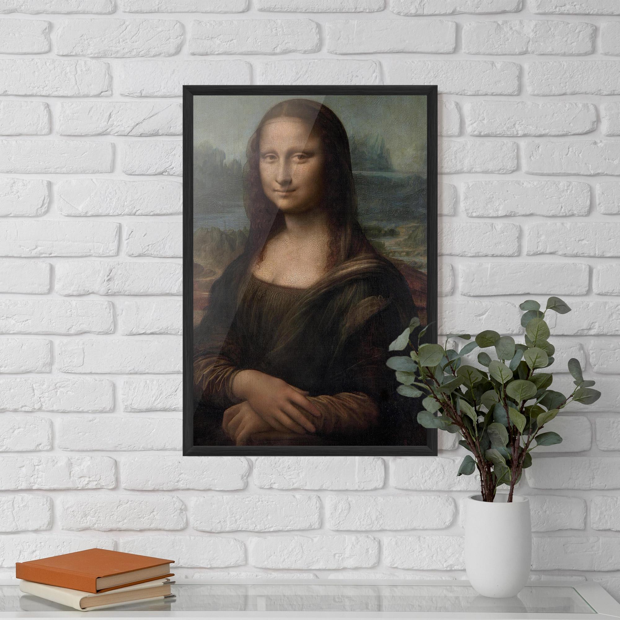 Рамкиран постер Mona Lisa By Leonardo Da Vinci mockup 5