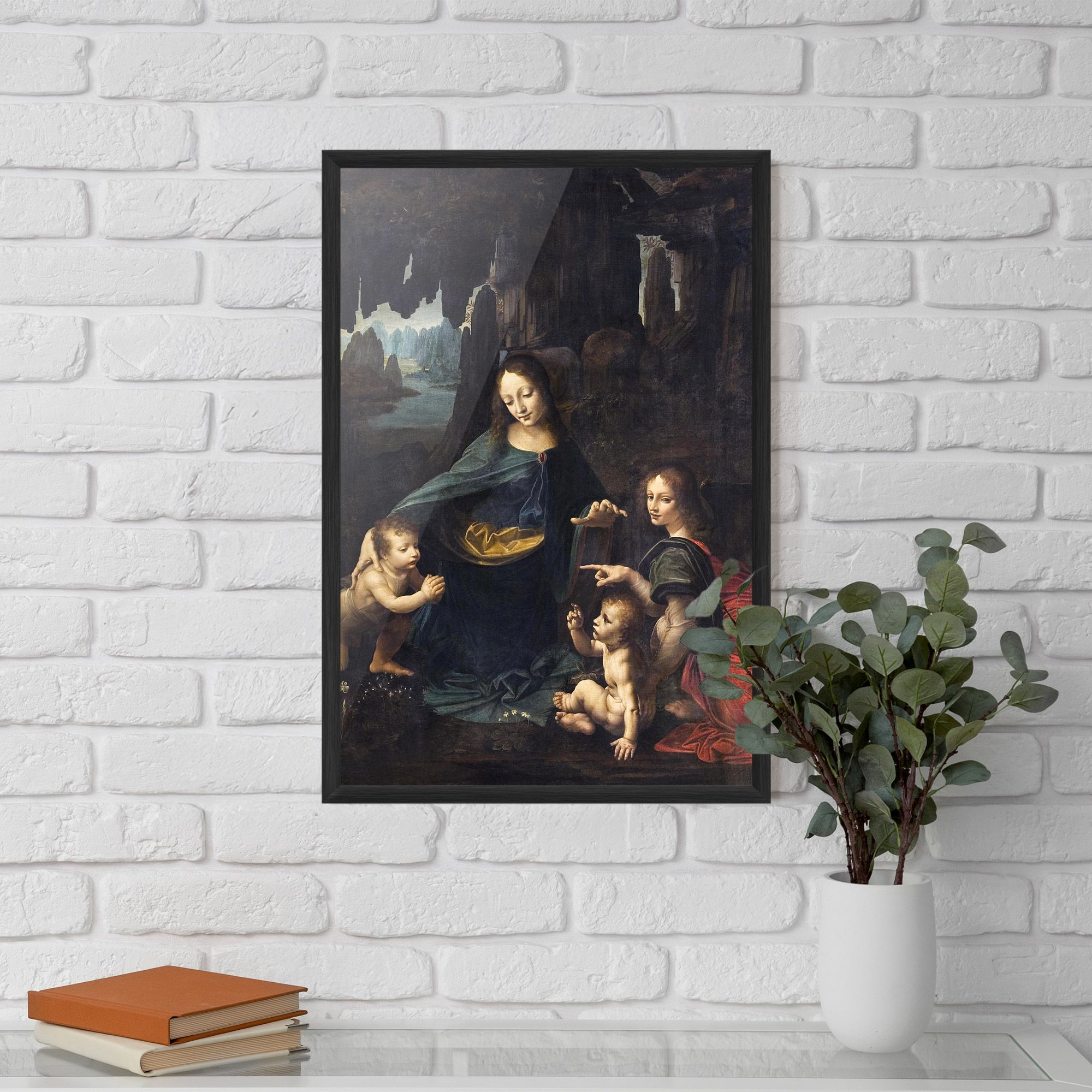 The Virgin Of The Rocks Leonardo Da Vinci mockup 5