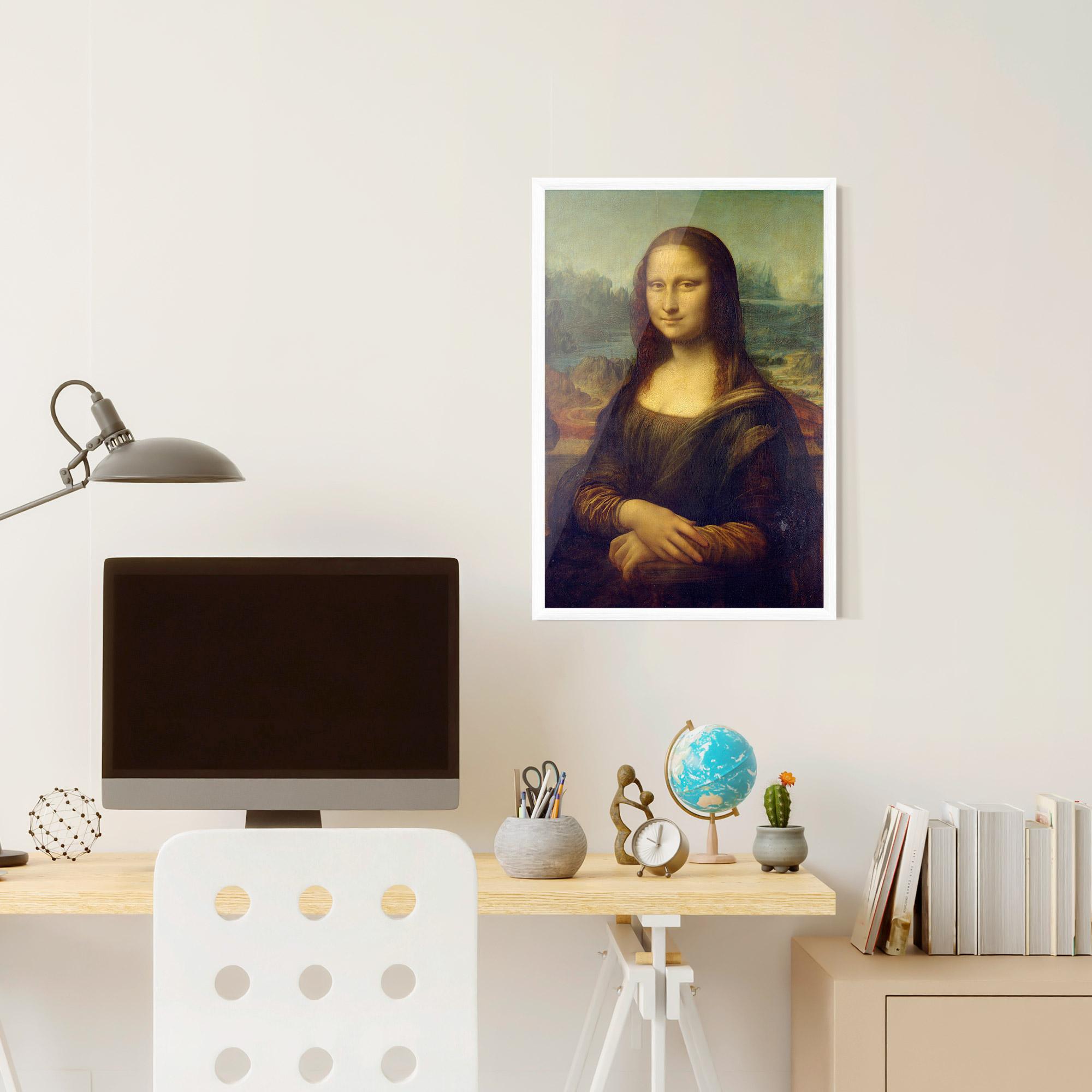 Рамкиран постер Gioconda By Leonardo Da Vinci mockup 6