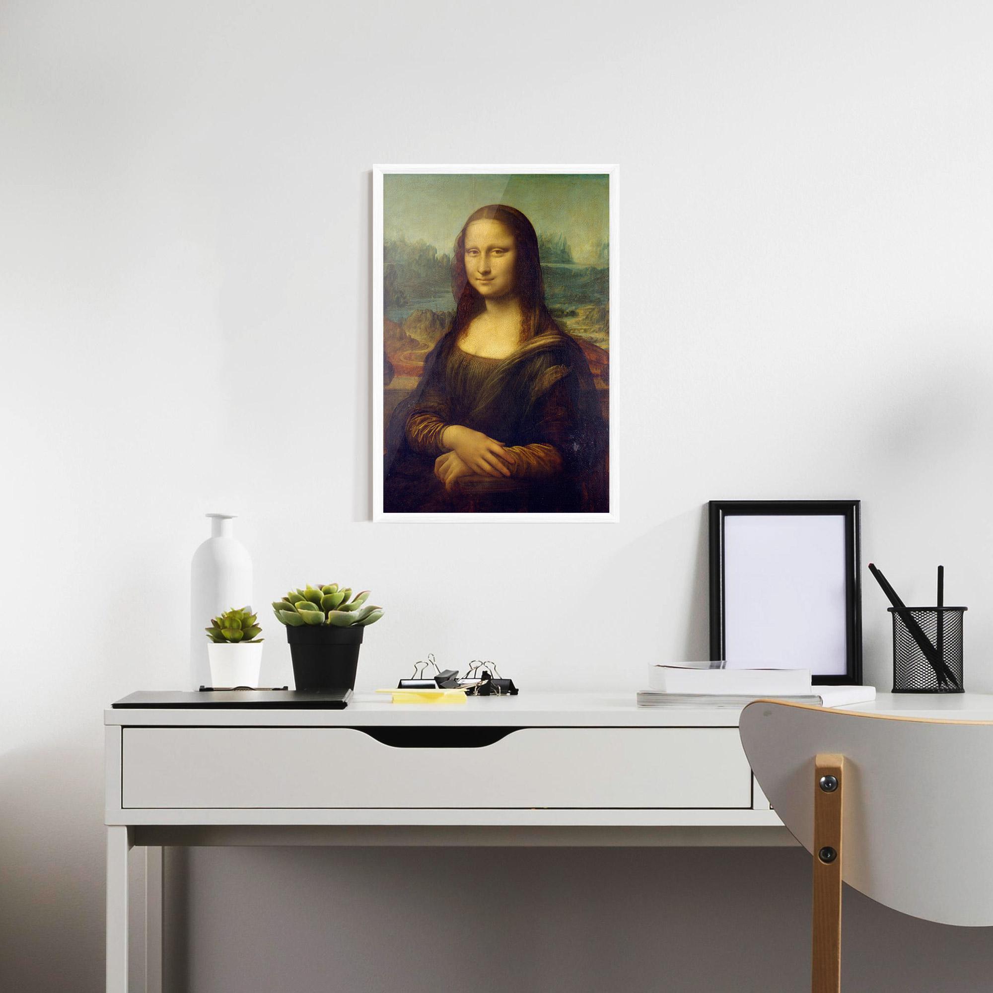 Рамкиран постер Gioconda By Leonardo Da Vinci mockup 7