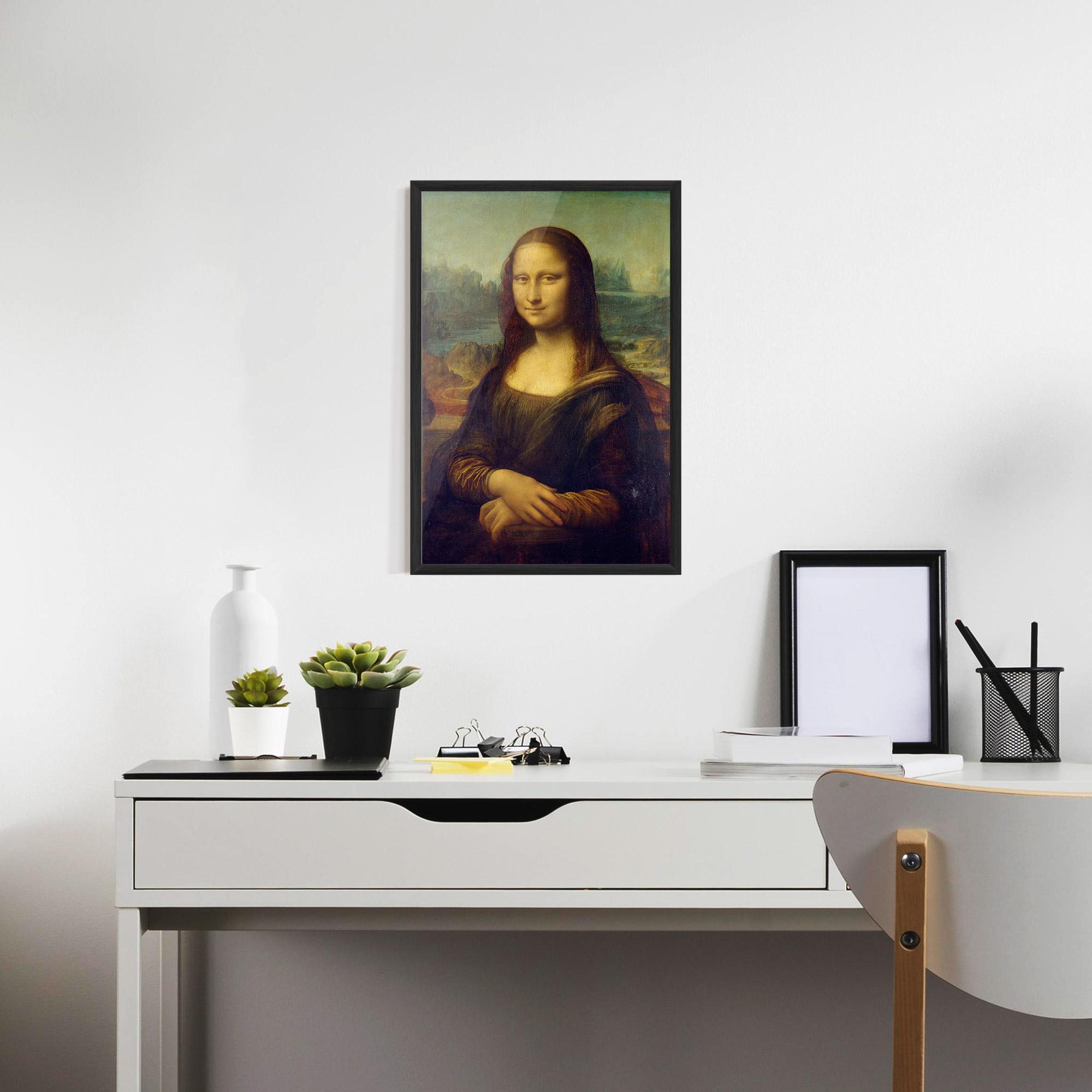 Рамкиран постер Gioconda By Leonardo Da Vinci mockup 7