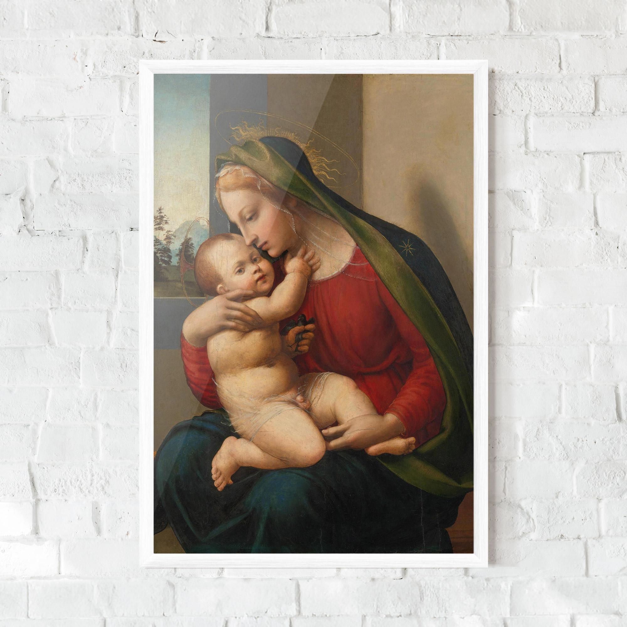 Рамкиран постер Madonna And Child mockup 0