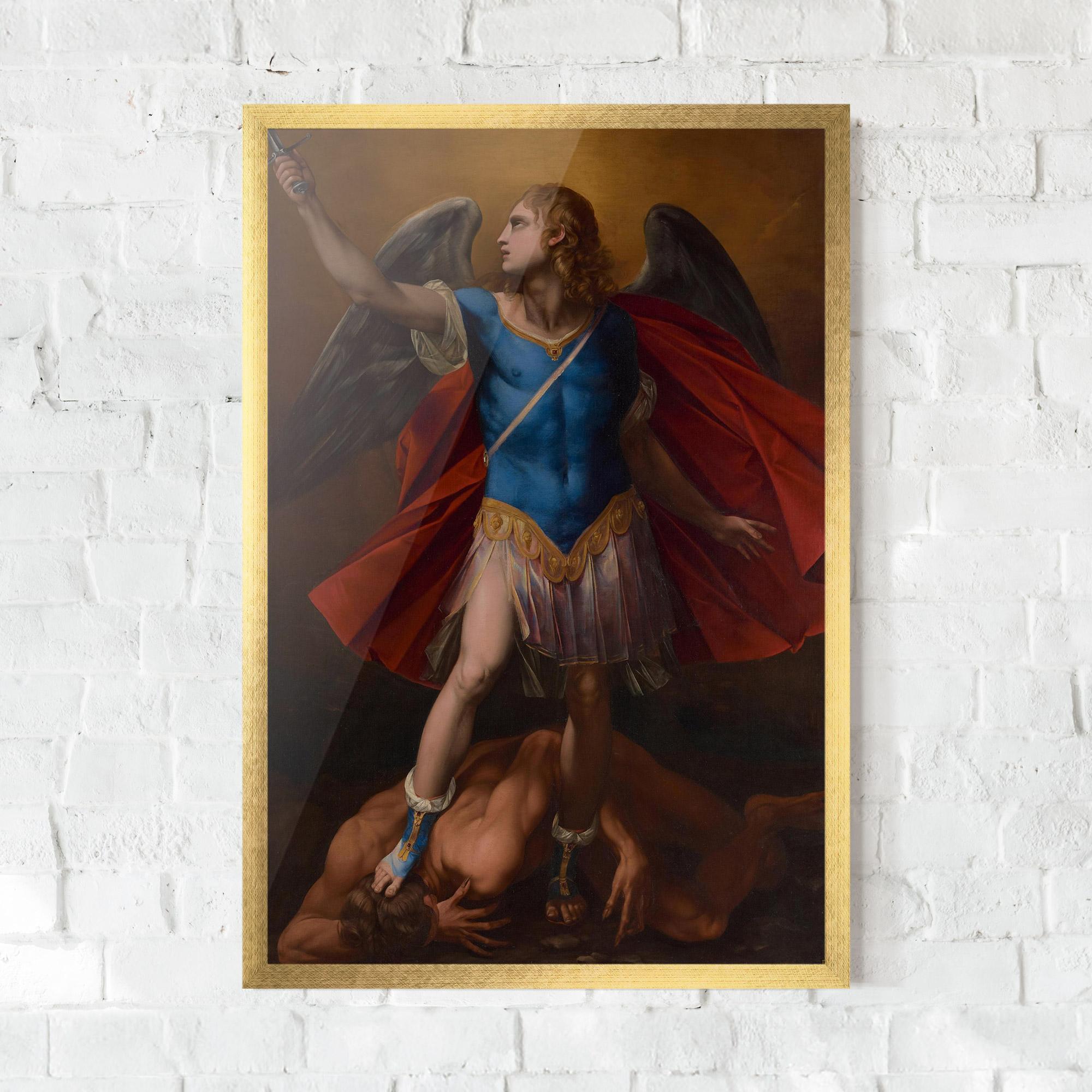 Рамкиран постер Sword In Upraised mockup 0