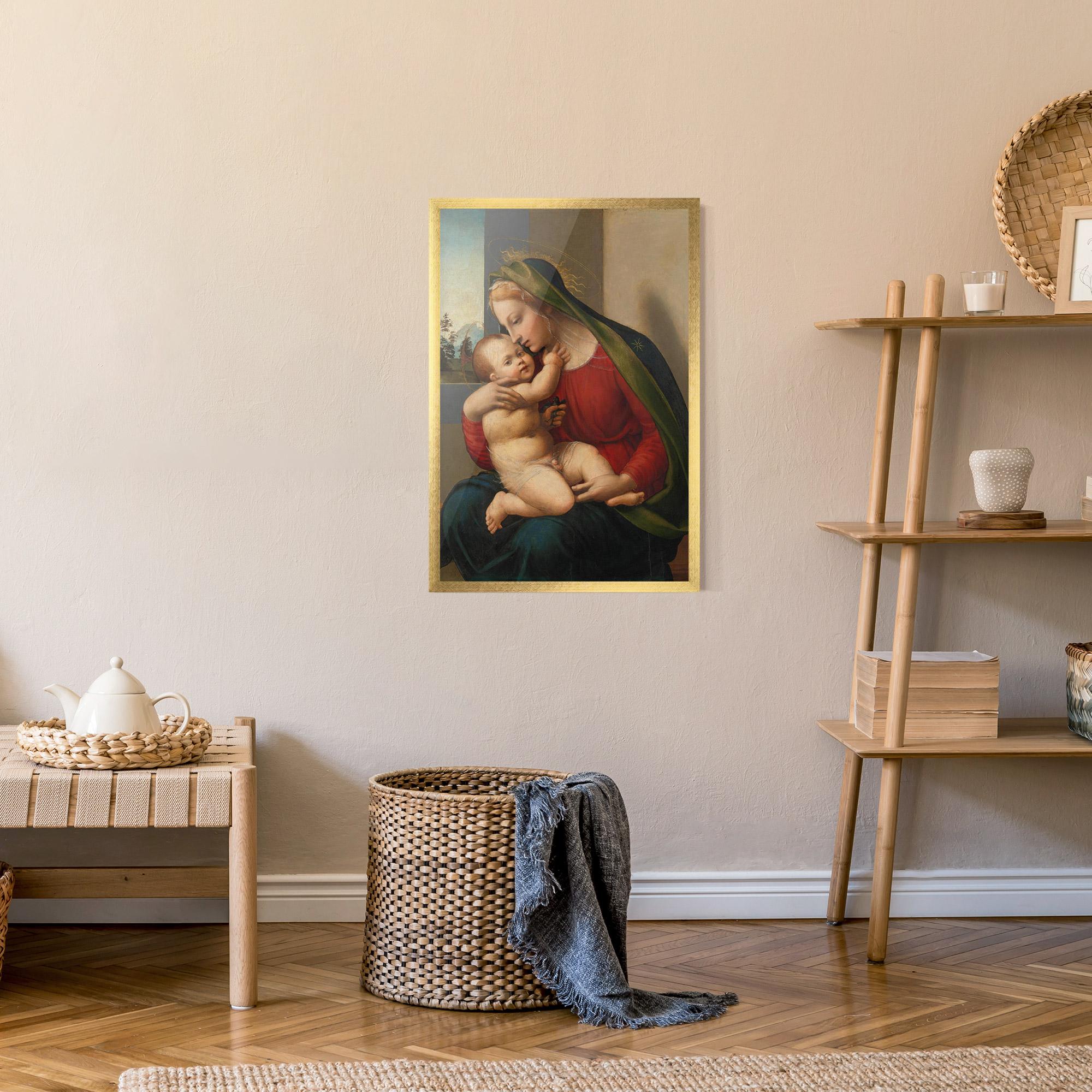 Рамкиран постер Madonna And Child mockup 9