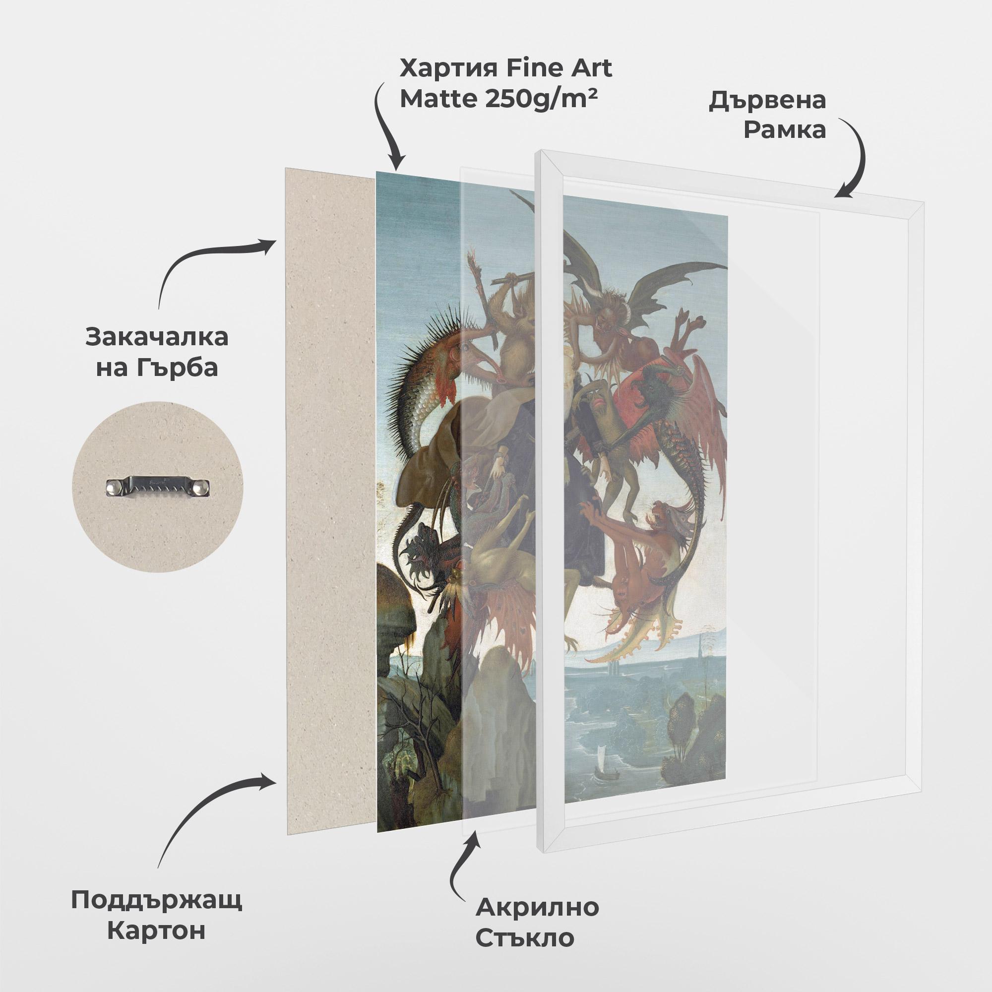 Рамкиран постер Torment Of Saint mockup 1