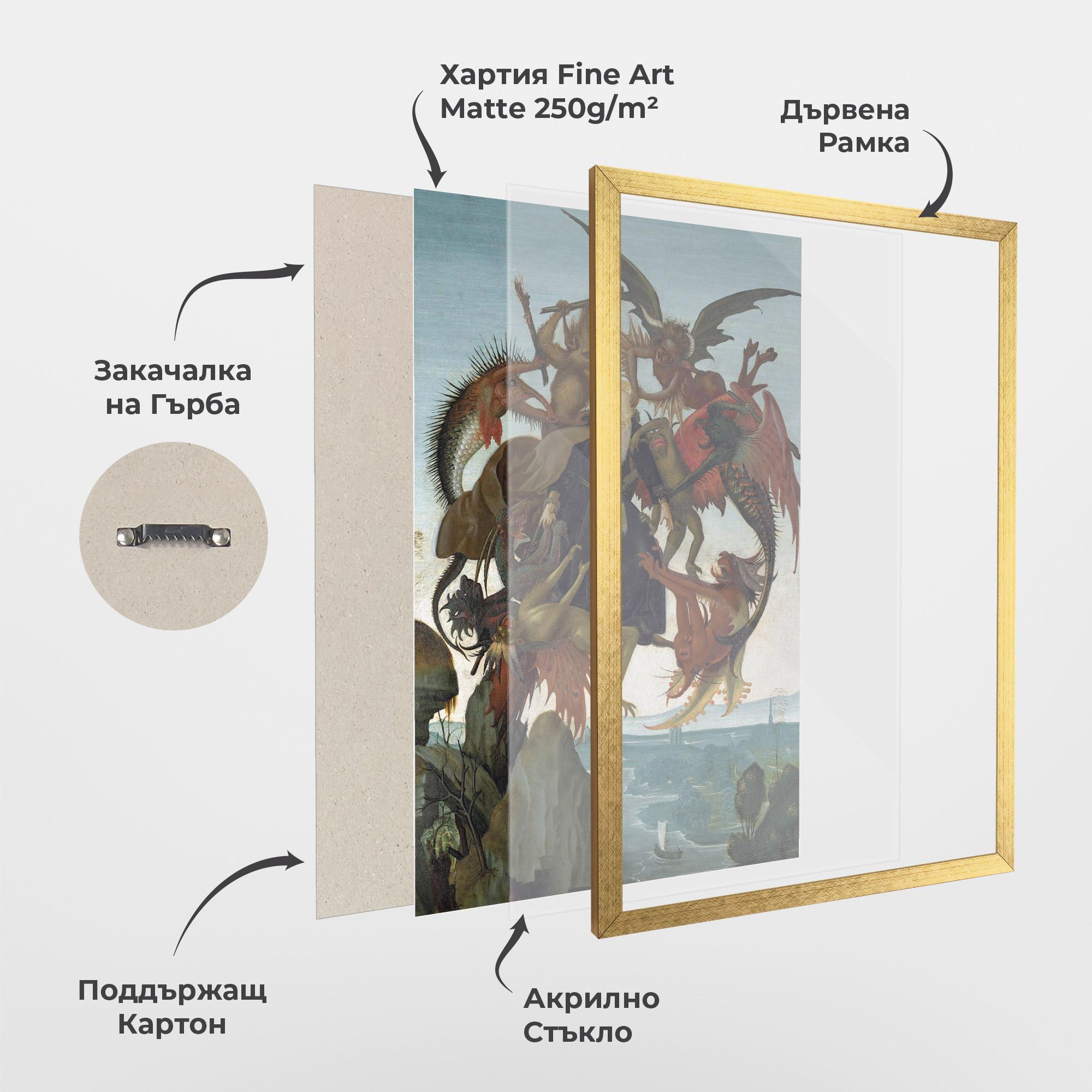 Рамкиран постер Torment Of Saint mockup 1