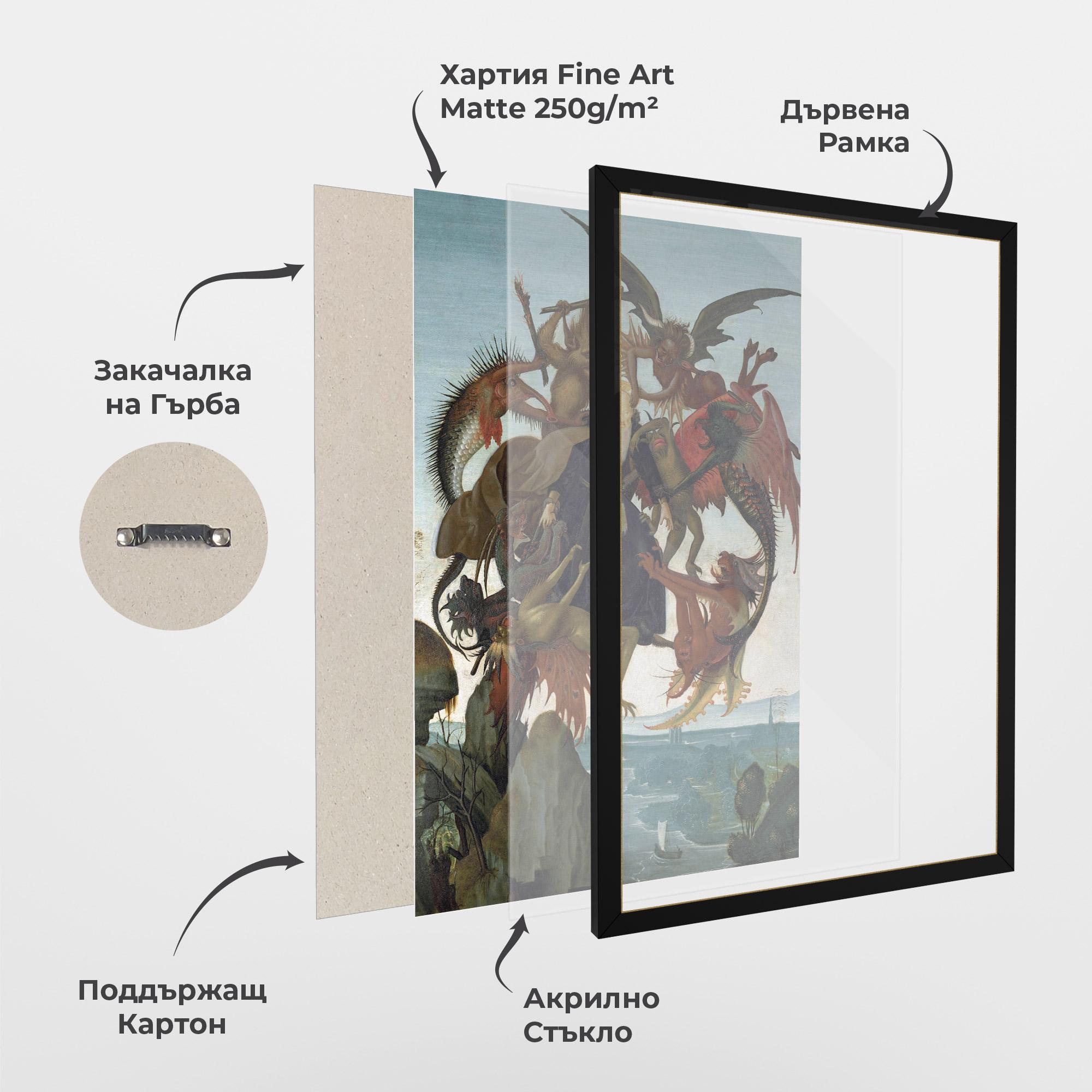 Рамкиран постер Torment Of Saint mockup 1