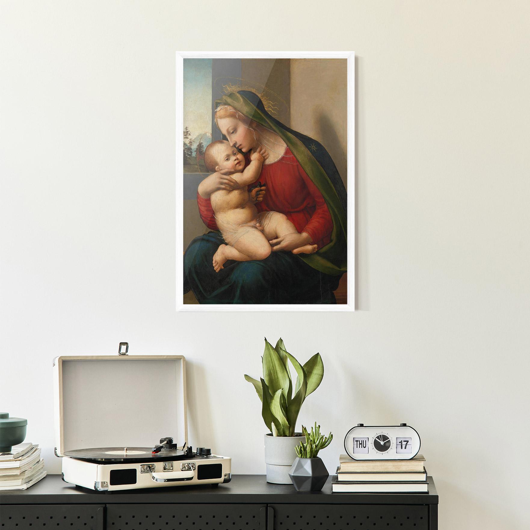 Рамкиран постер Madonna And Child mockup 2